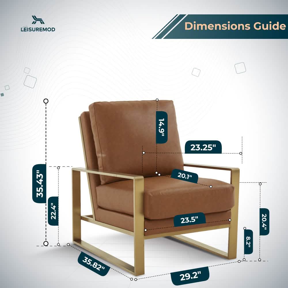 Jefferson Accent Armchair Upholstered in Velvet/Leather and Gold/Silver Metal Frame