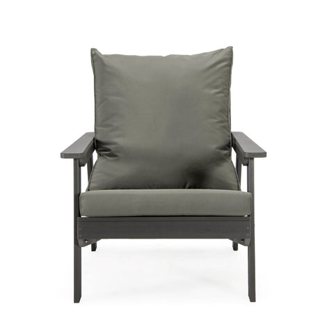 Alpine Lounge Arm Chair with Removable Cushions in Polyester and High-Impact Polystyrene Frame