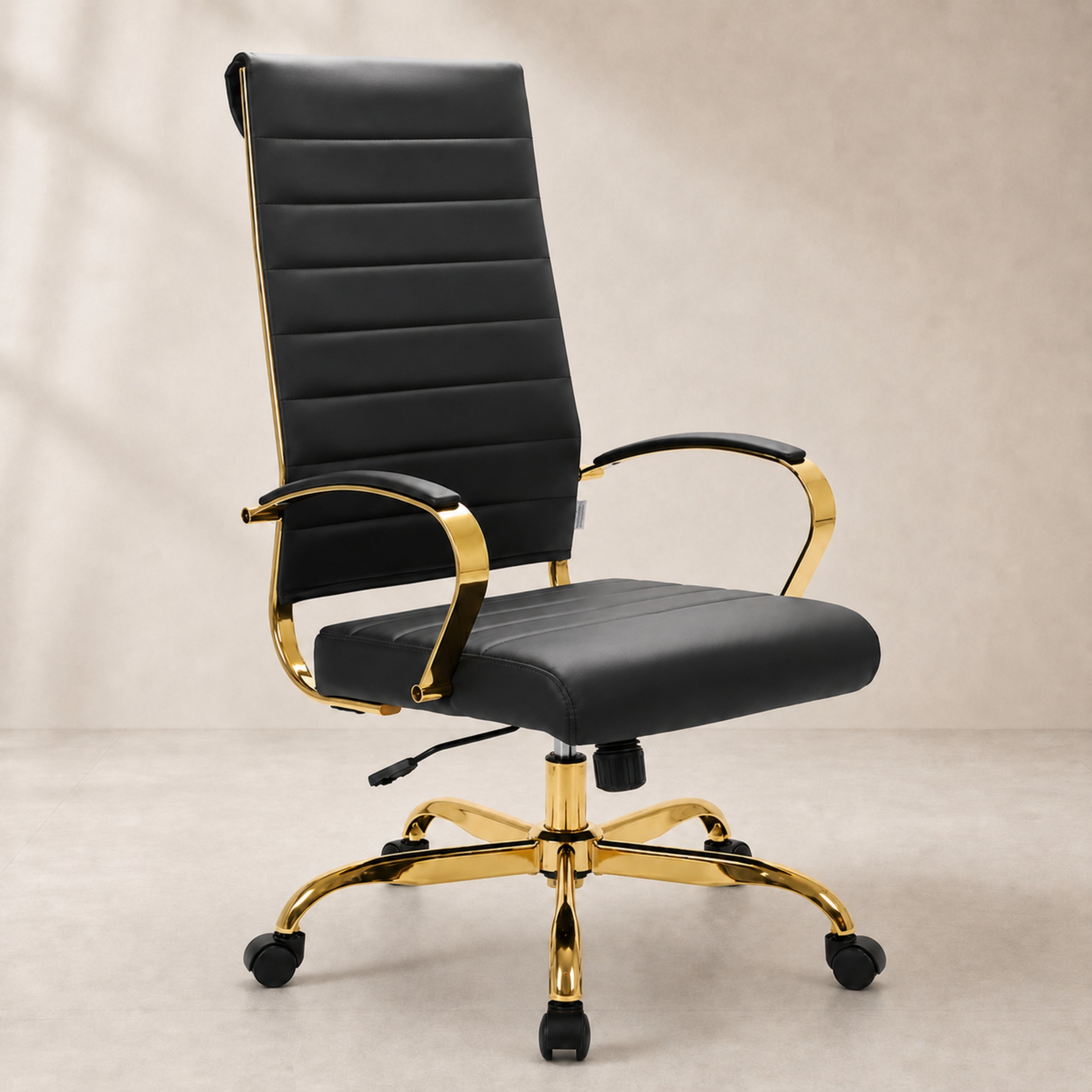 Benmar High-Back Leather Adjustable Office Conference Chair