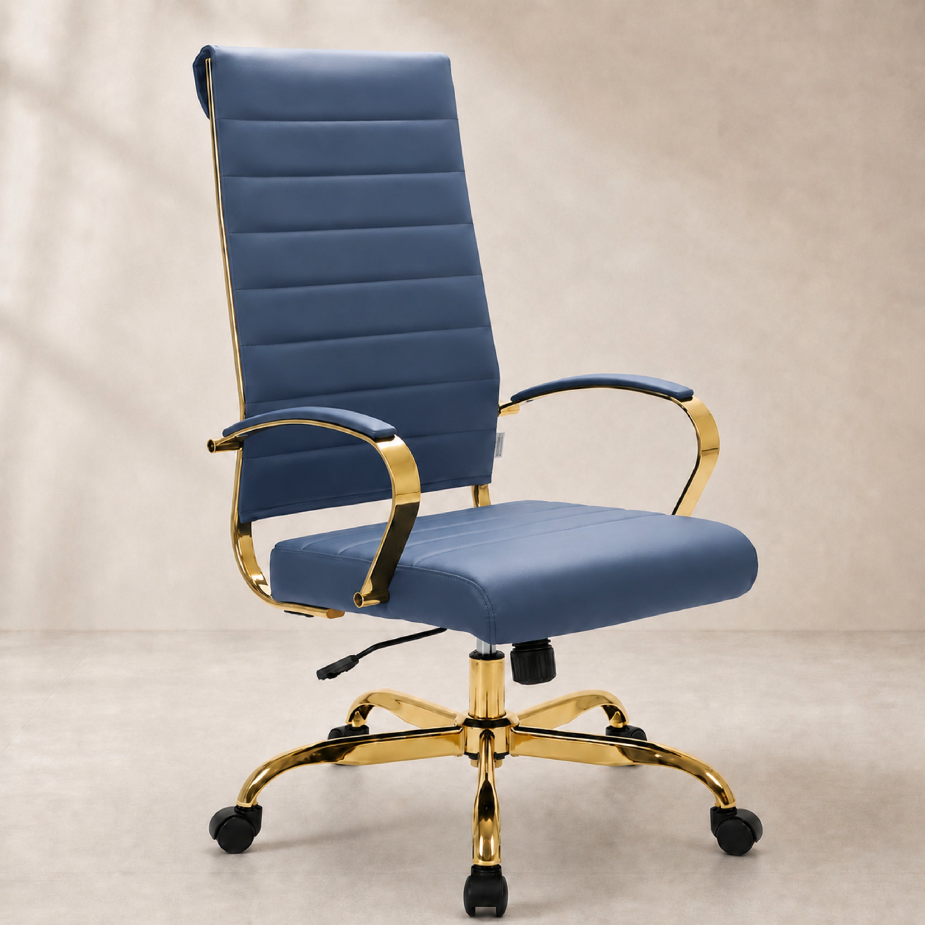 Benmar High-Back Leather Adjustable Office Conference Chair