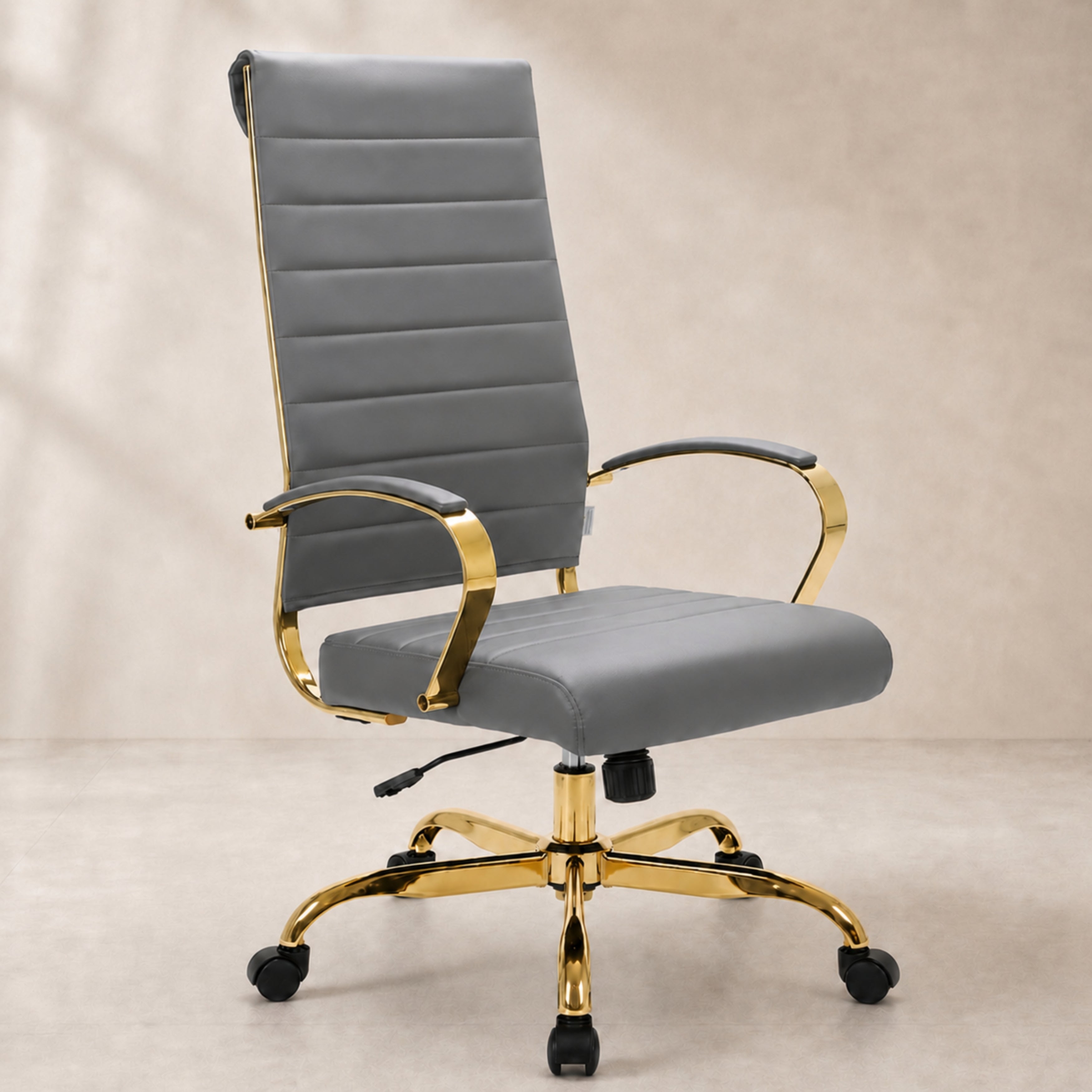 Benmar High-Back Leather Adjustable Office Conference Chair