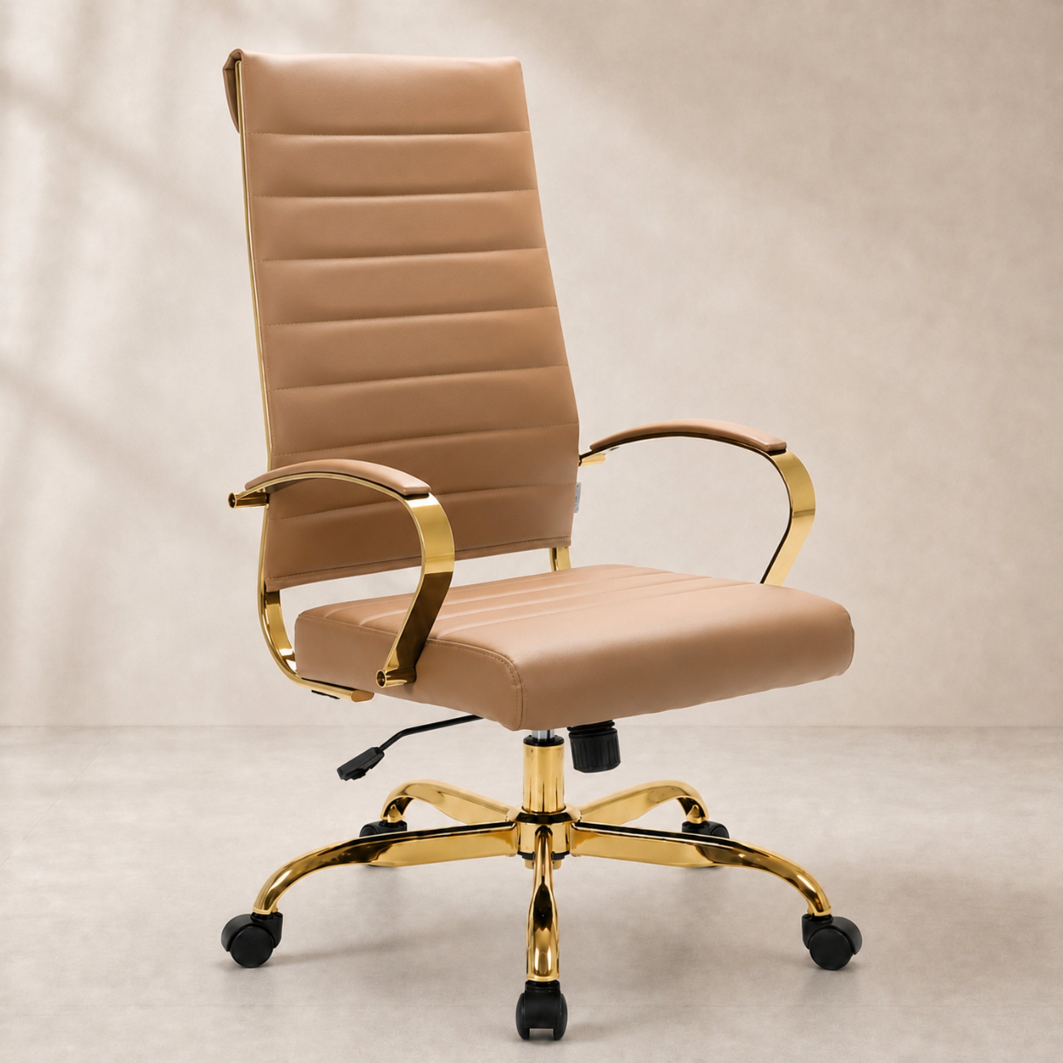 Benmar High-Back Leather Adjustable Office Conference Chair