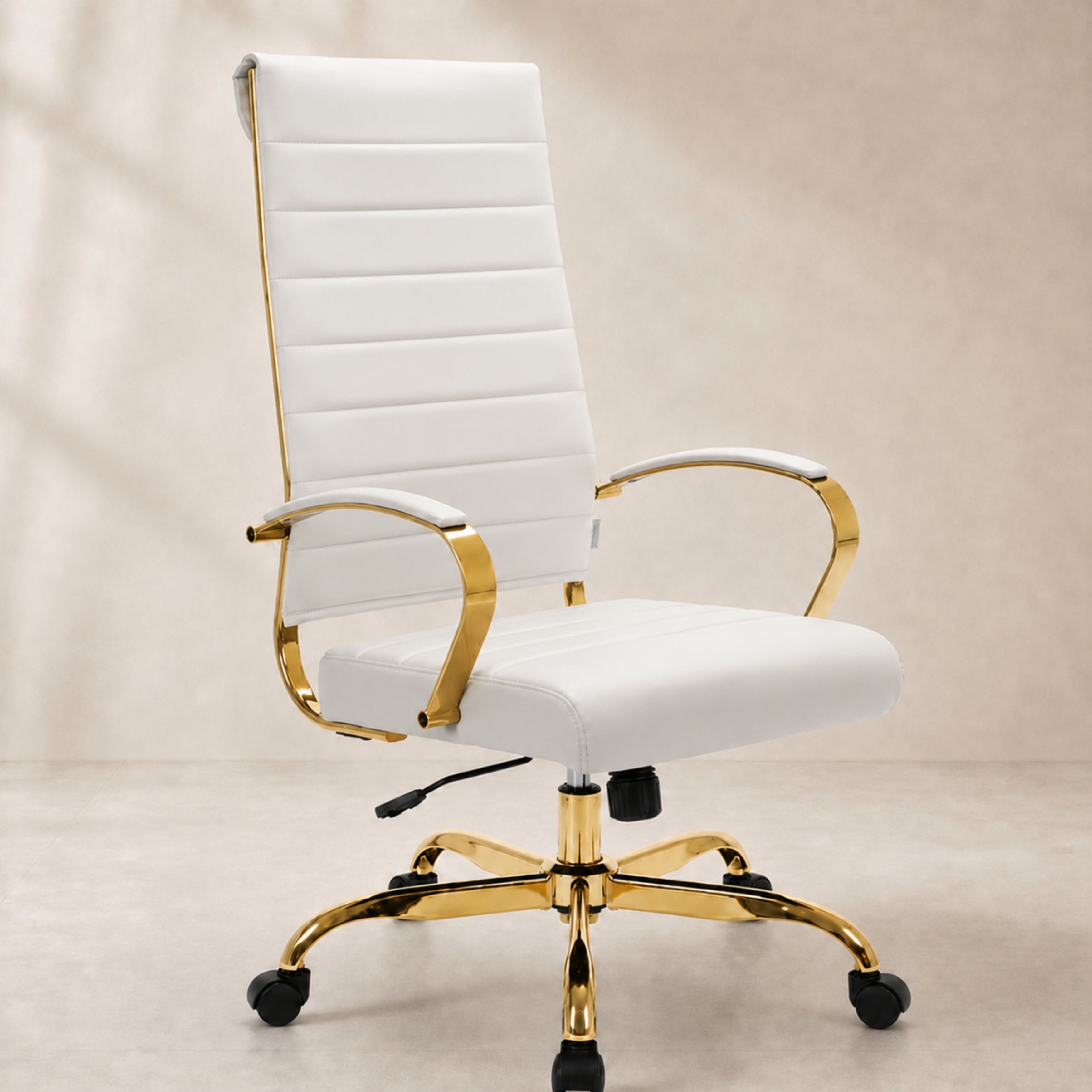 Benmar High-Back Leather Adjustable Office Conference Chair