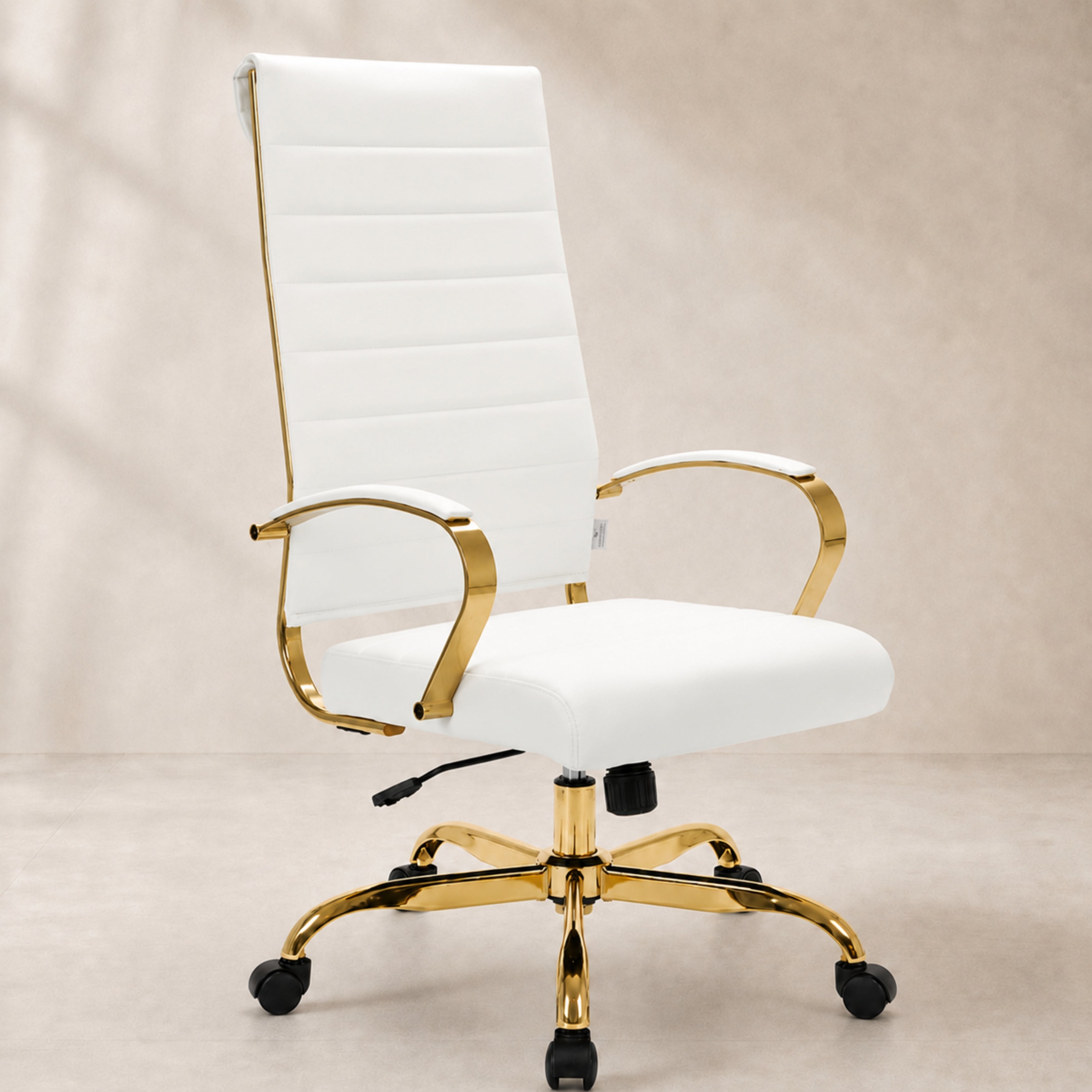 Benmar High-Back Leather Adjustable Office Conference Chair