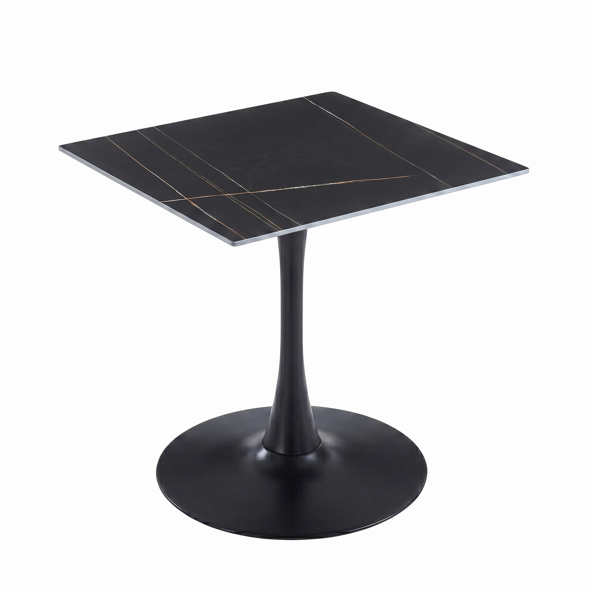 Bristol Square Dining Table with Sintered Stone Top and Steel Base