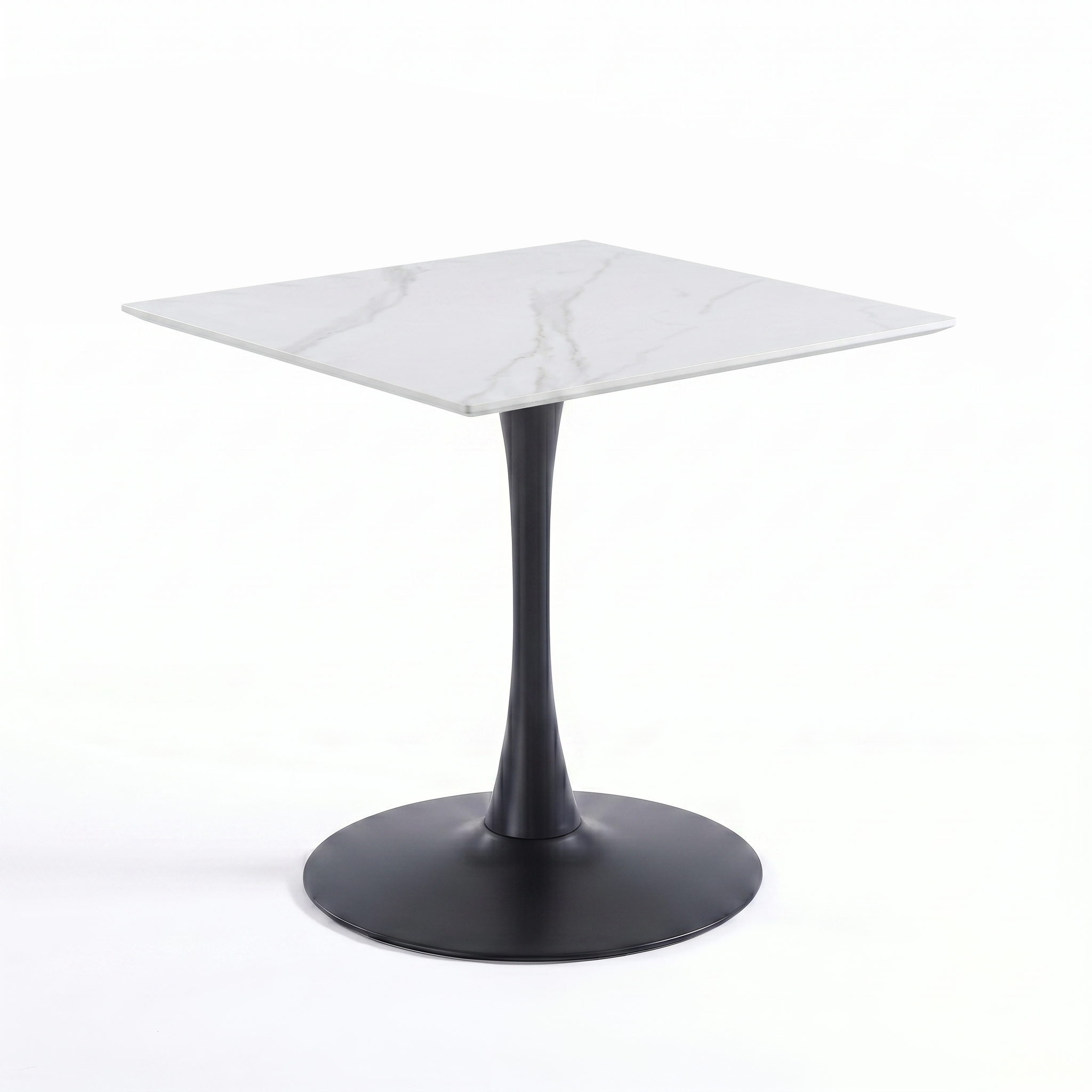 Bristol Square Dining Table with Sintered Stone Top and Steel Base