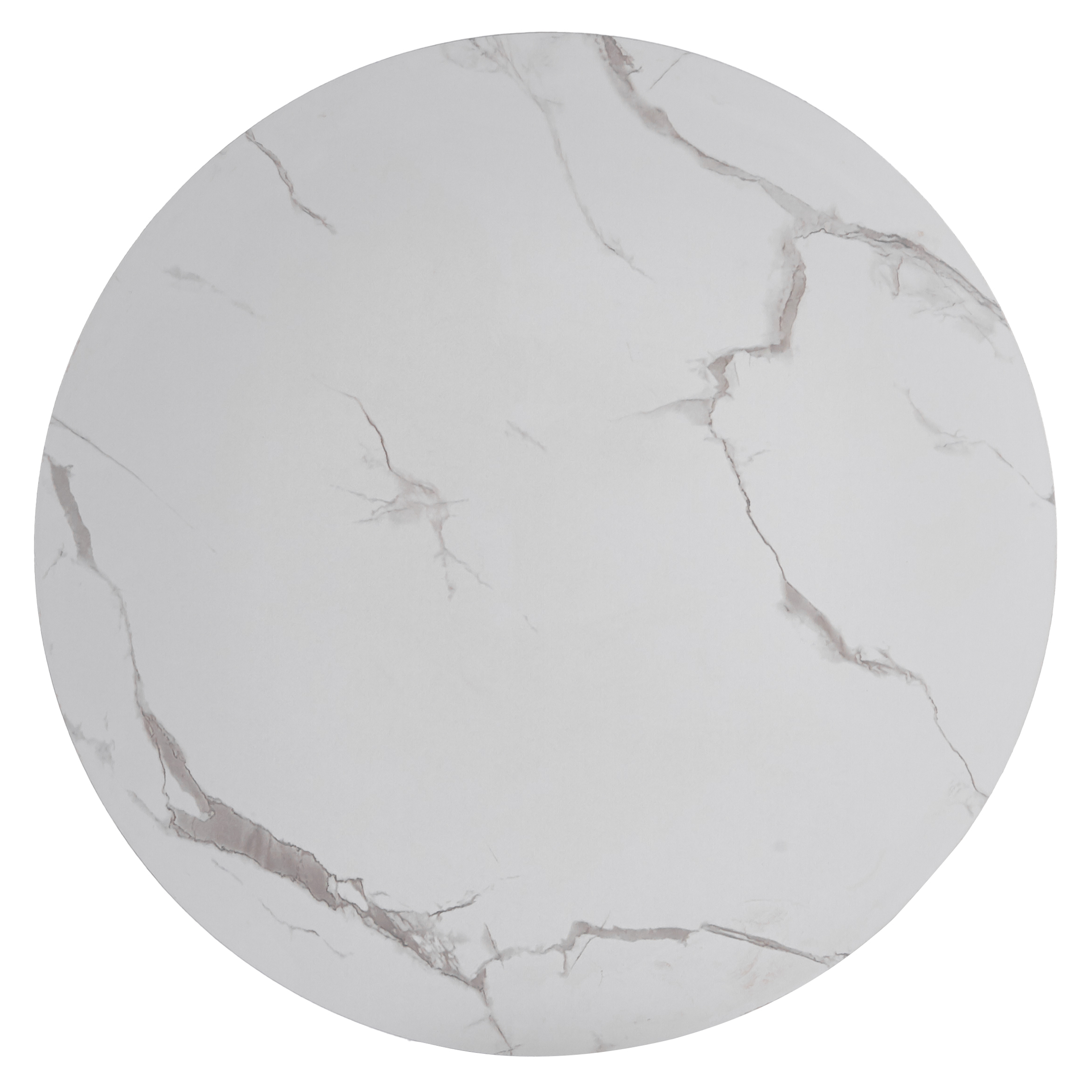 Bristol Round Dining Table with MDF/Sintered Stone/Glass Tabletop in Gold Steel