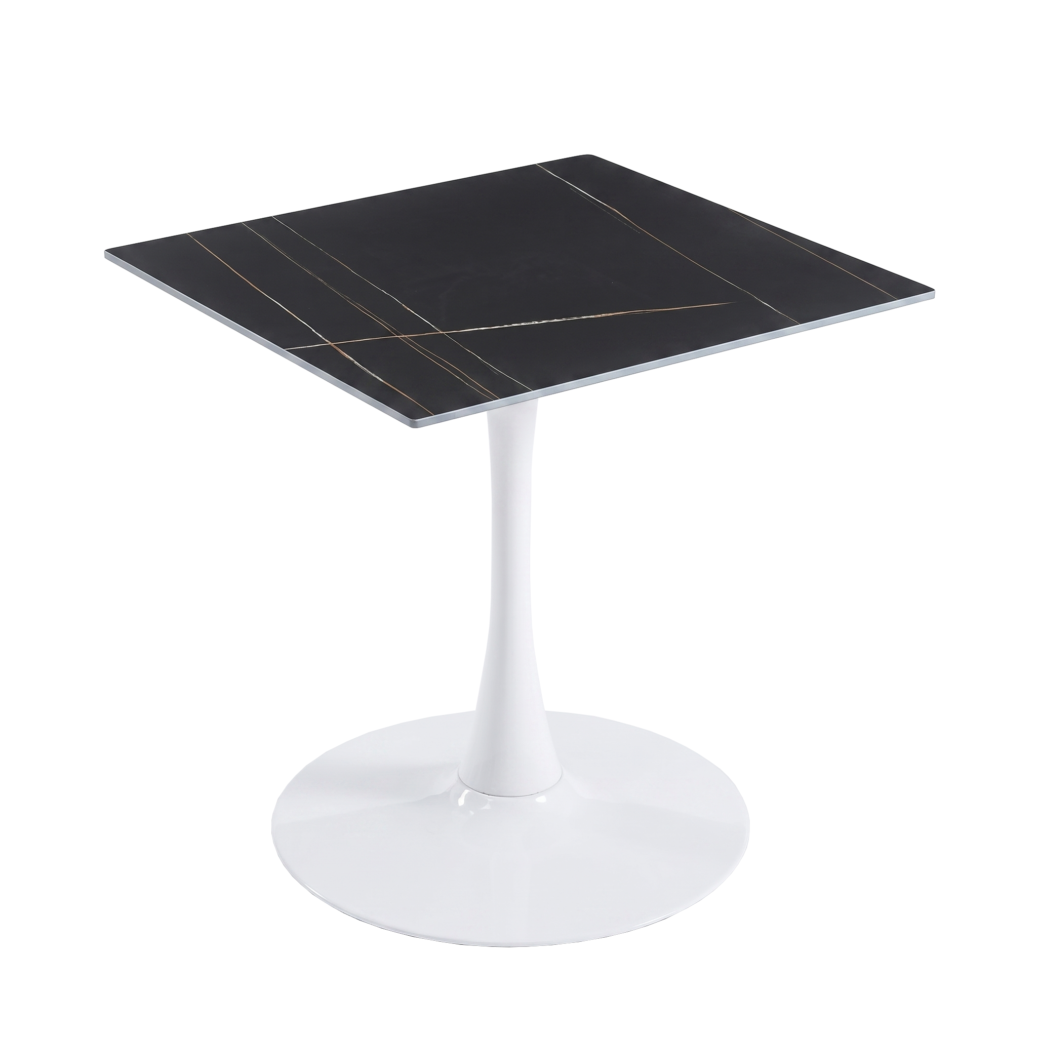 Bristol Square Dining Table with Sintered Stone Top and Steel Base