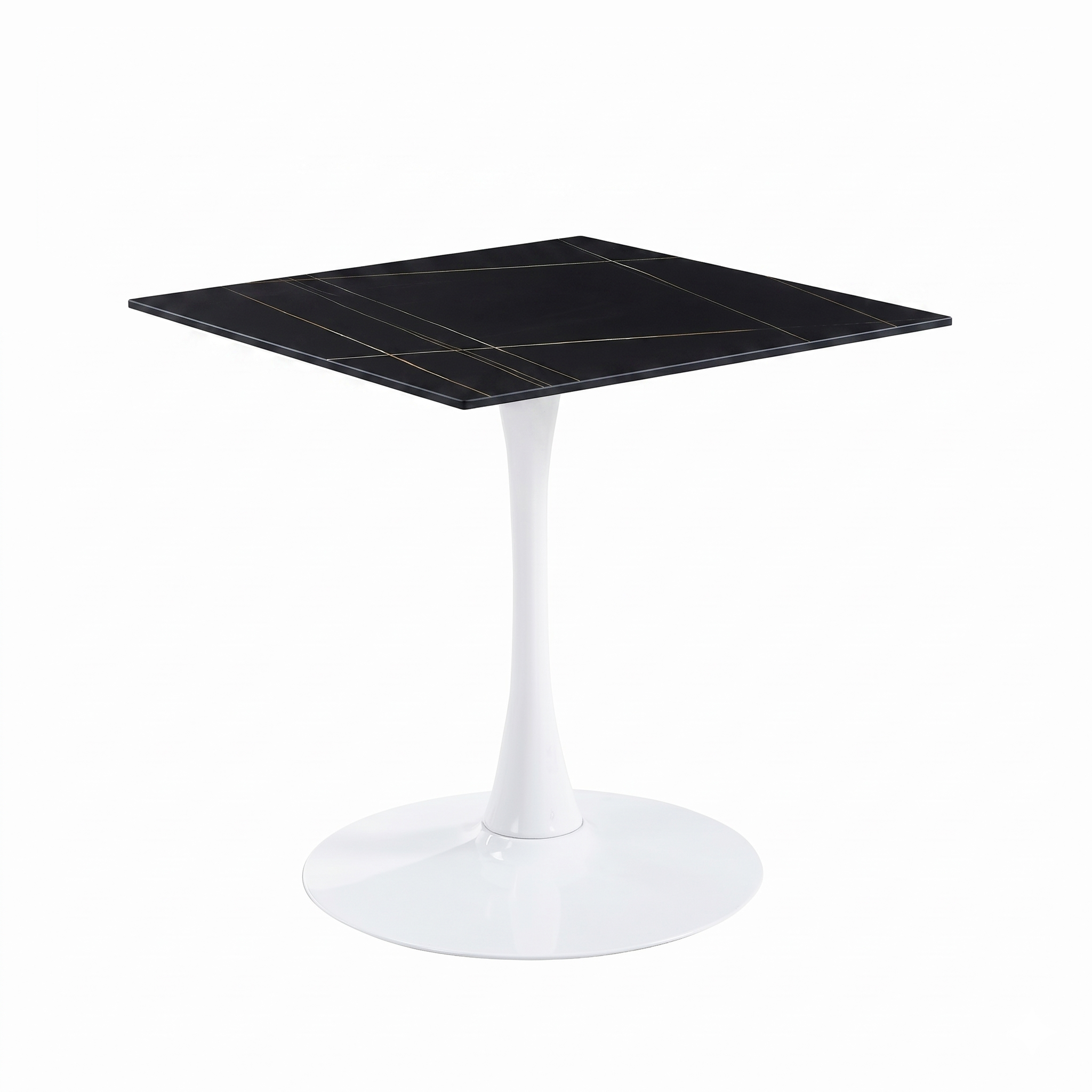 Bristol Square Dining Table with Sintered Stone Top and Steel Base