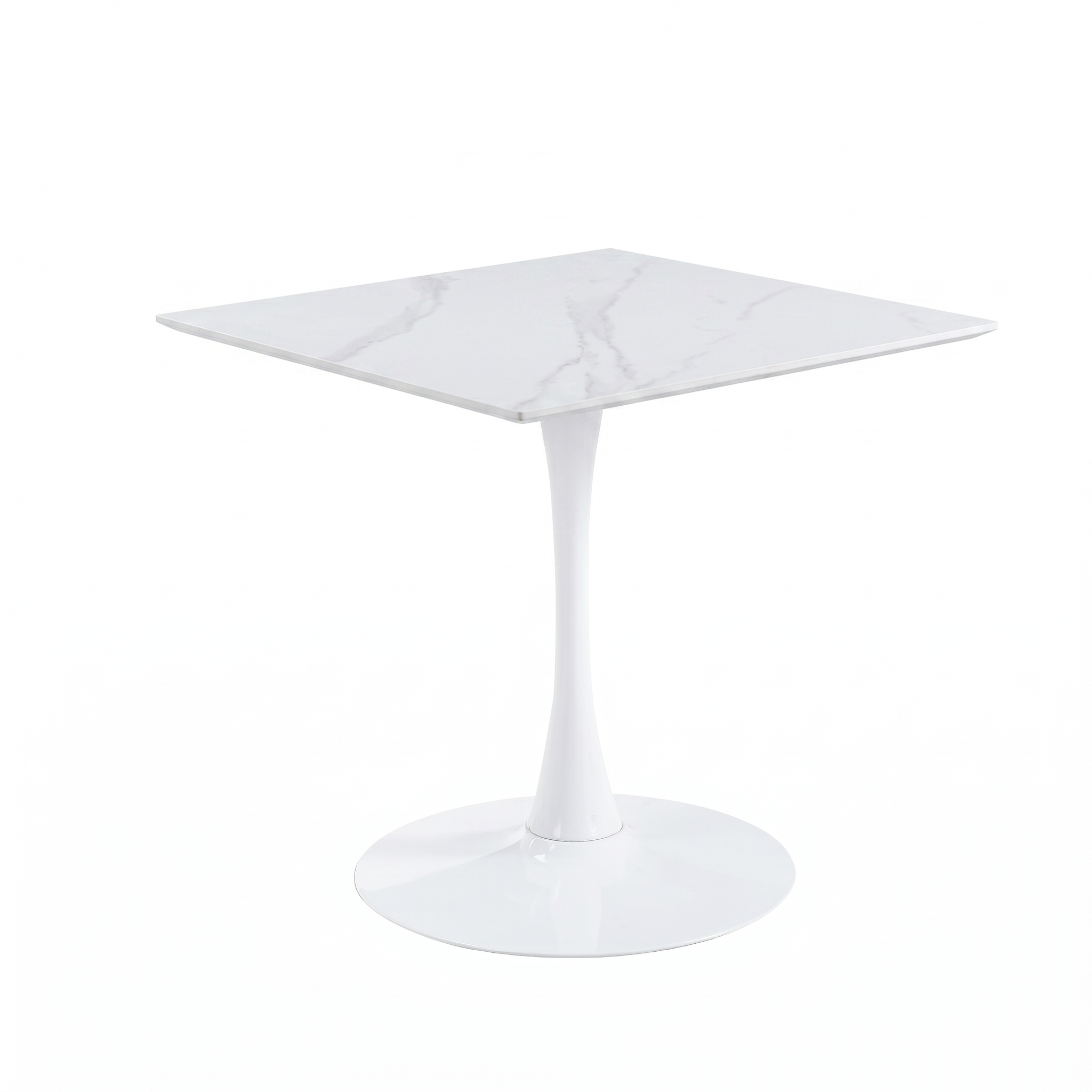 Bristol Square Dining Table with Sintered Stone Top and Steel Base