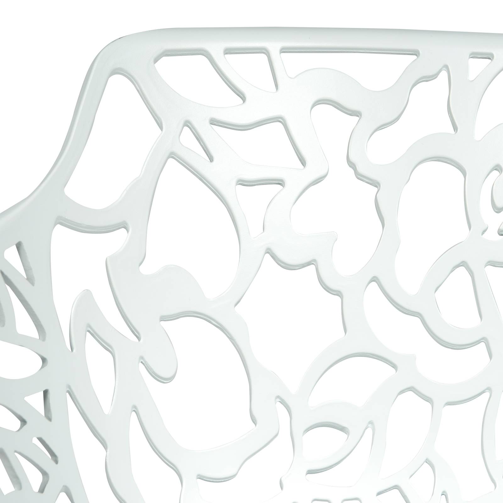 Devon 3-Piece Patio Dining Set: Aluminum Table with Glass Top & 2 Flower Arm Chairs