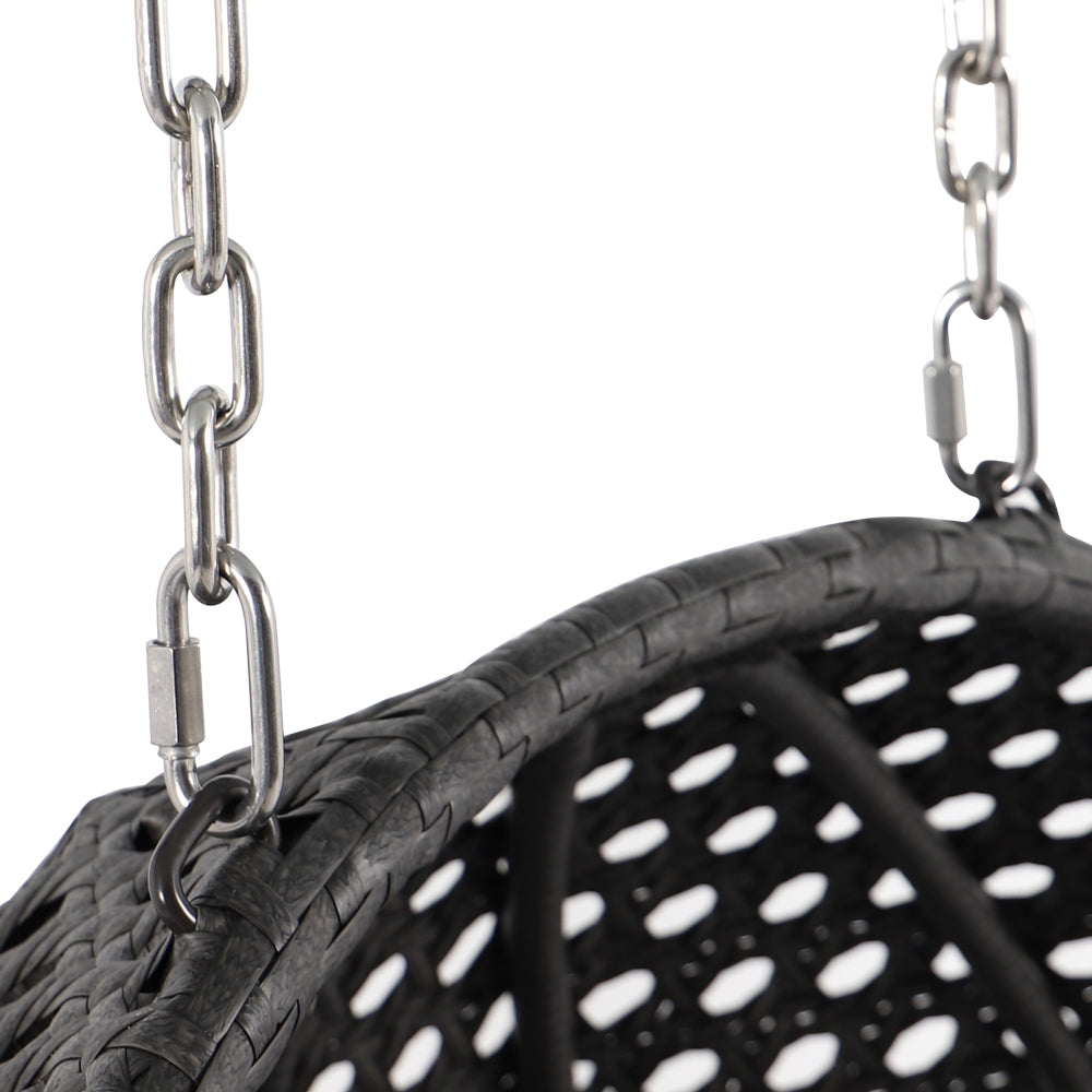 Modern Wicker Hanging Double Seater Egg Swing Chair