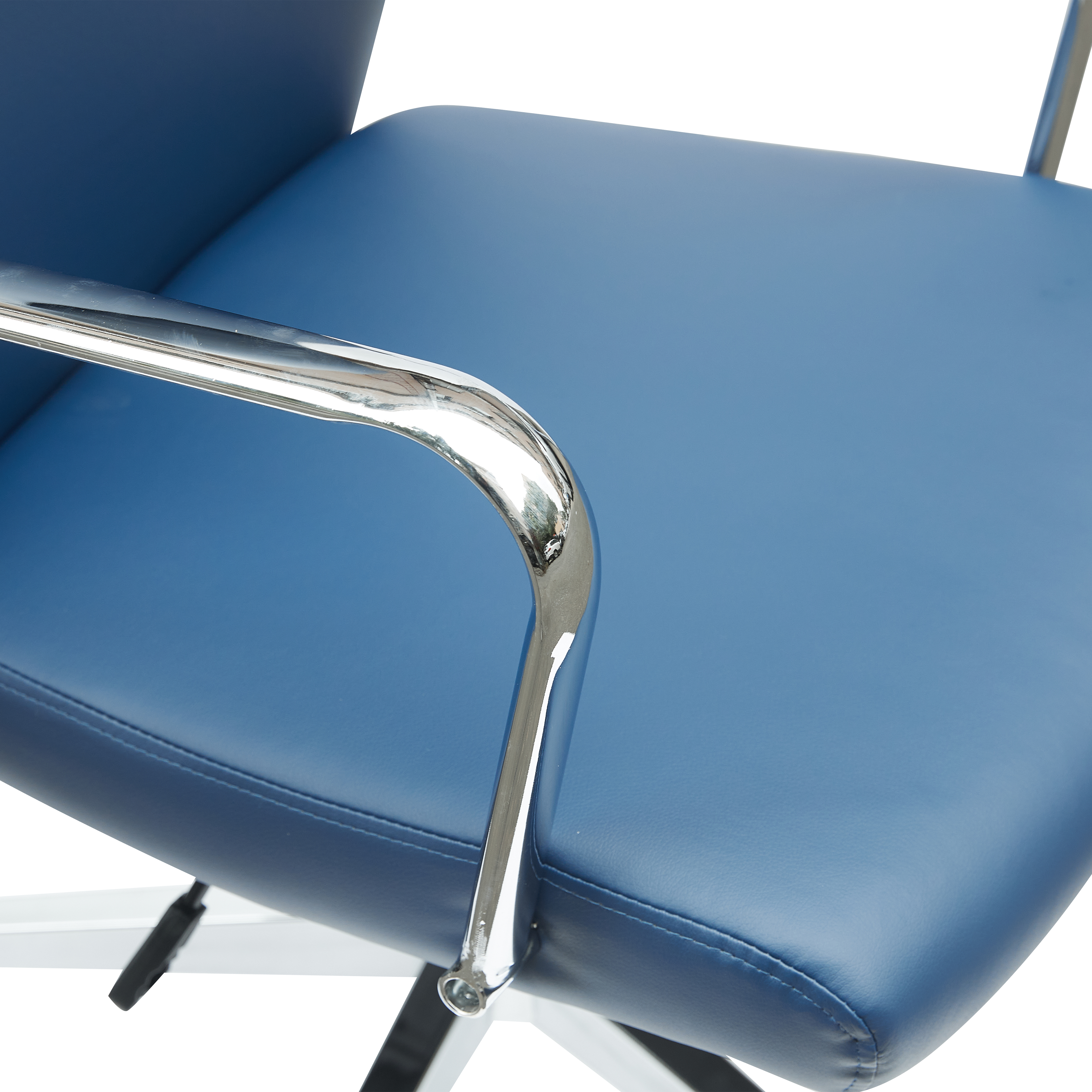 Flux Leather Office Chair Adjustable Height and Tilt with an Iron Frame