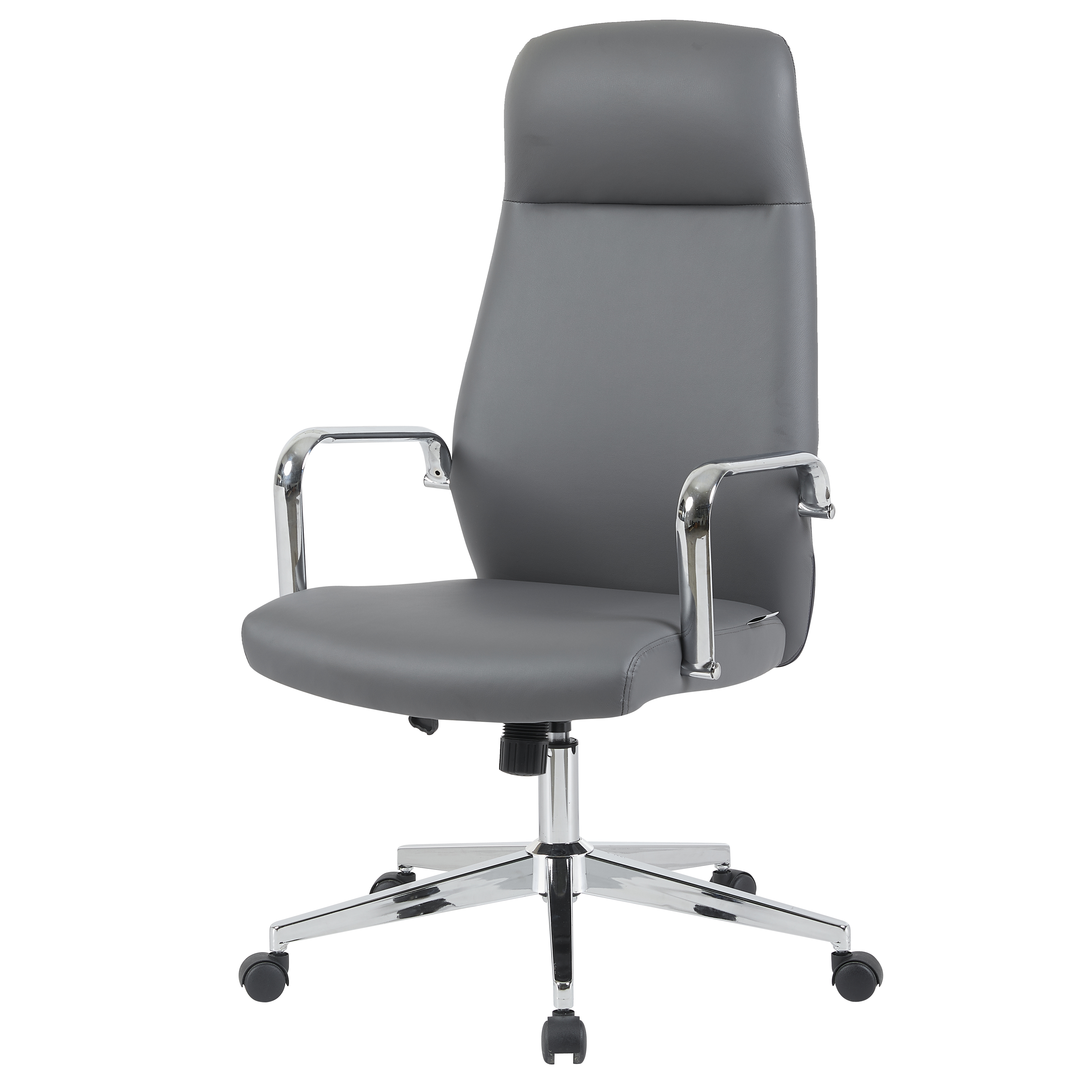 Flux Leather Office Chair Adjustable Height and Tilt with an Iron Frame