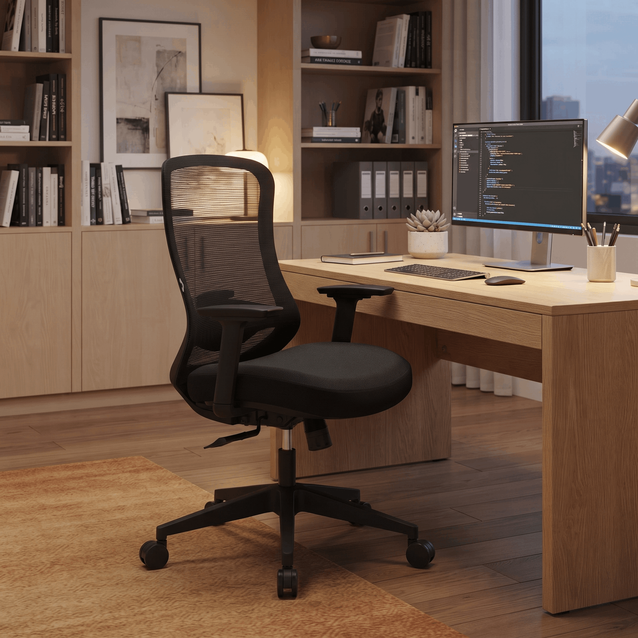 Ingram Ergonomic Office Mesh Task Chair With Adjustable Height