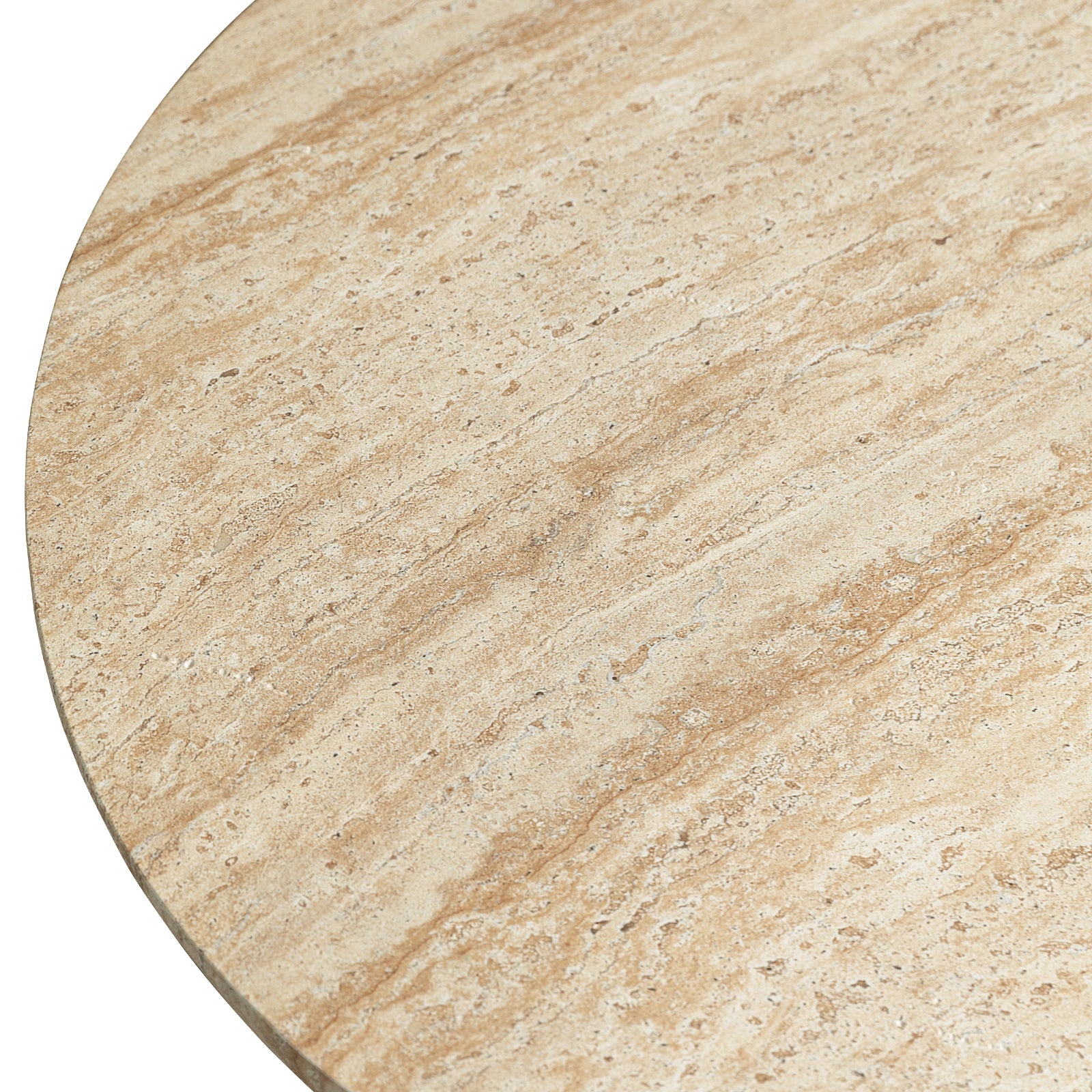 Lunexa Round Coffee Table in Fiberstone for Indoor and Outdoor use