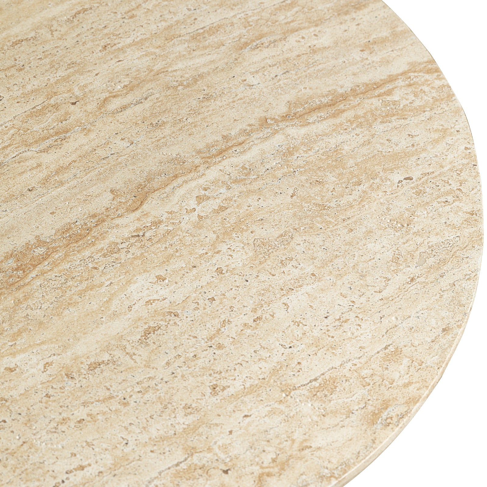 Lunexa Round Coffee Table in Fiberstone for Indoor and Outdoor use