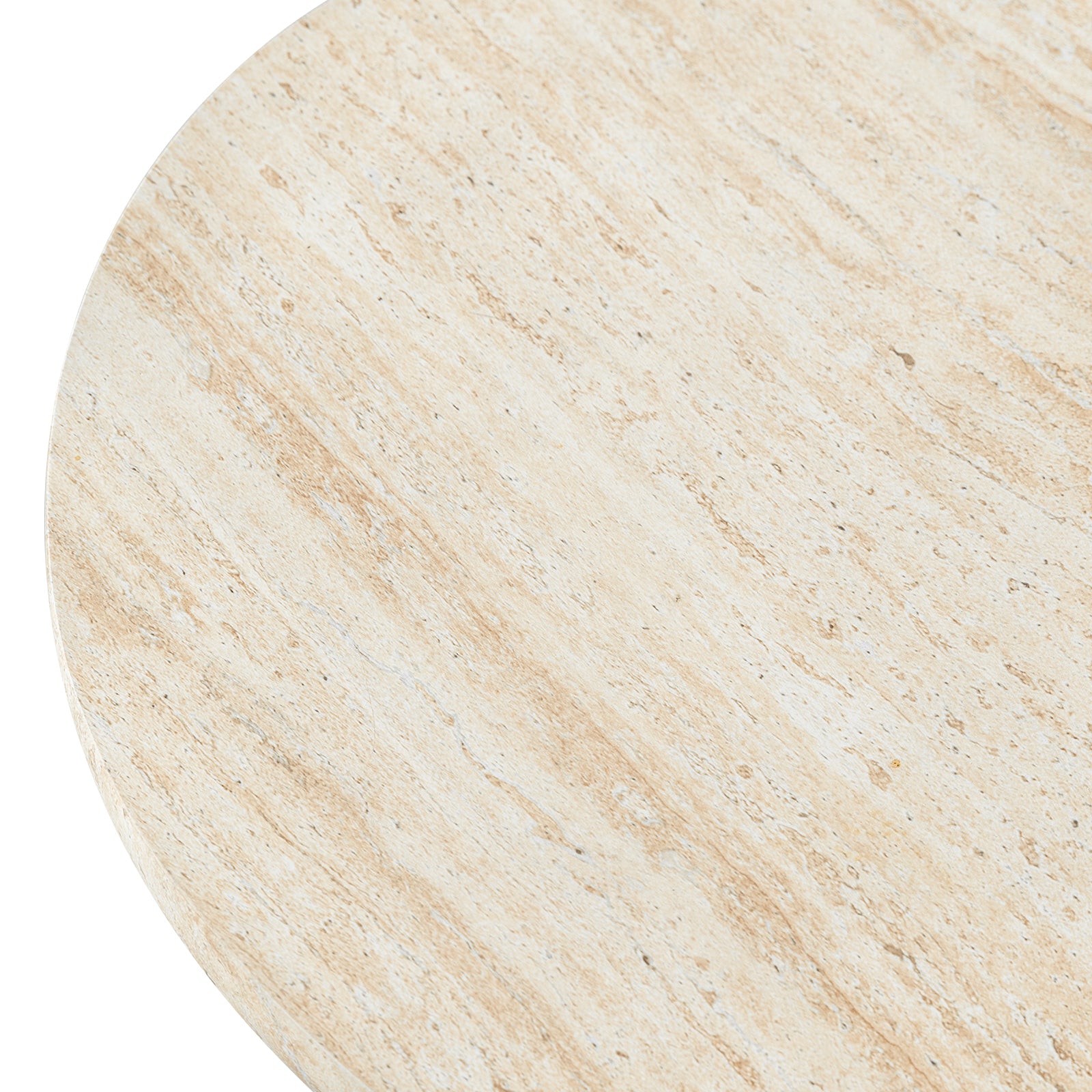 Laura Fiberstone Oval Coffee Table with Pedestal Base for Indoor and Outdoor