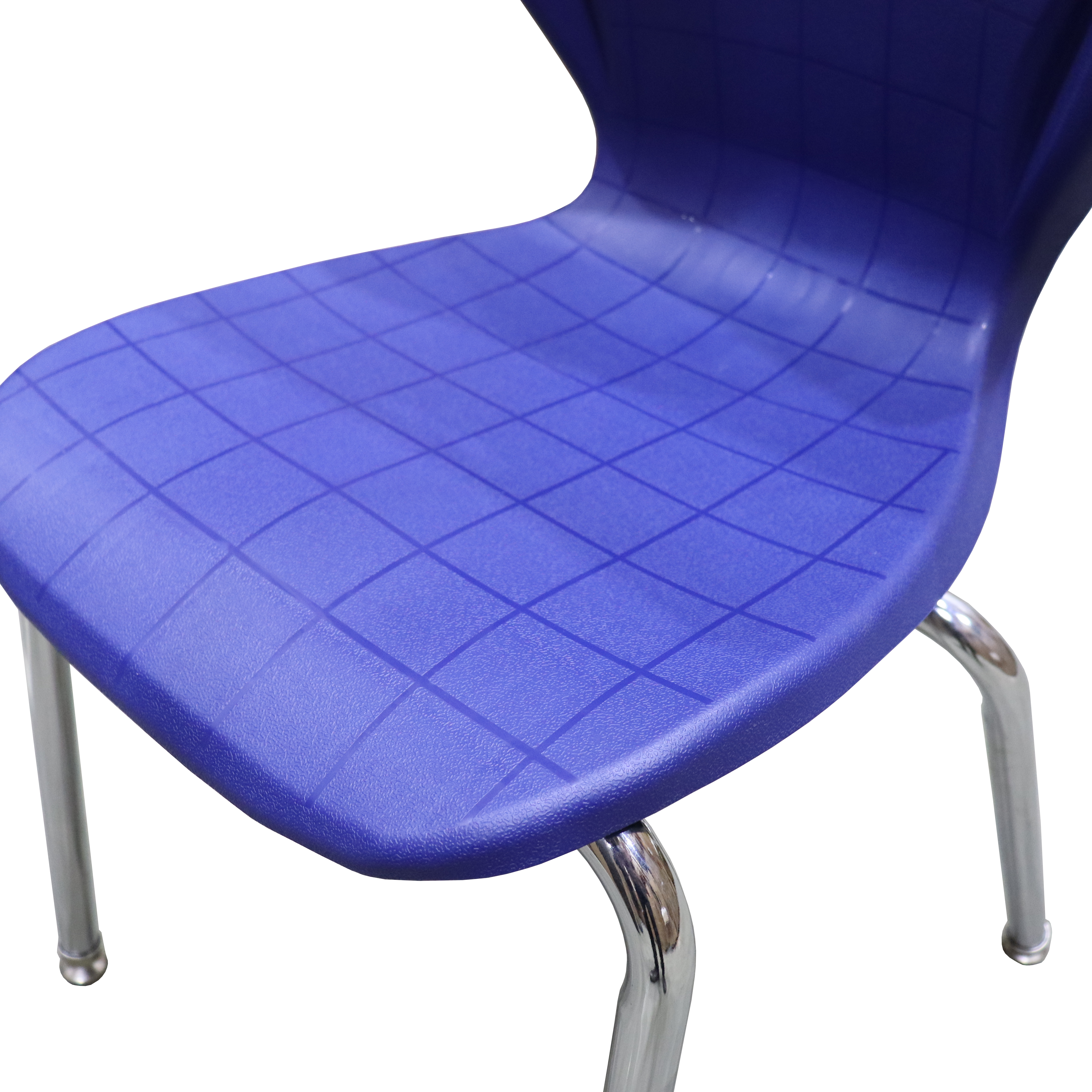 LeisureMod 10-pc. Student Chair in Polypropylene Seat and Chrome Steel