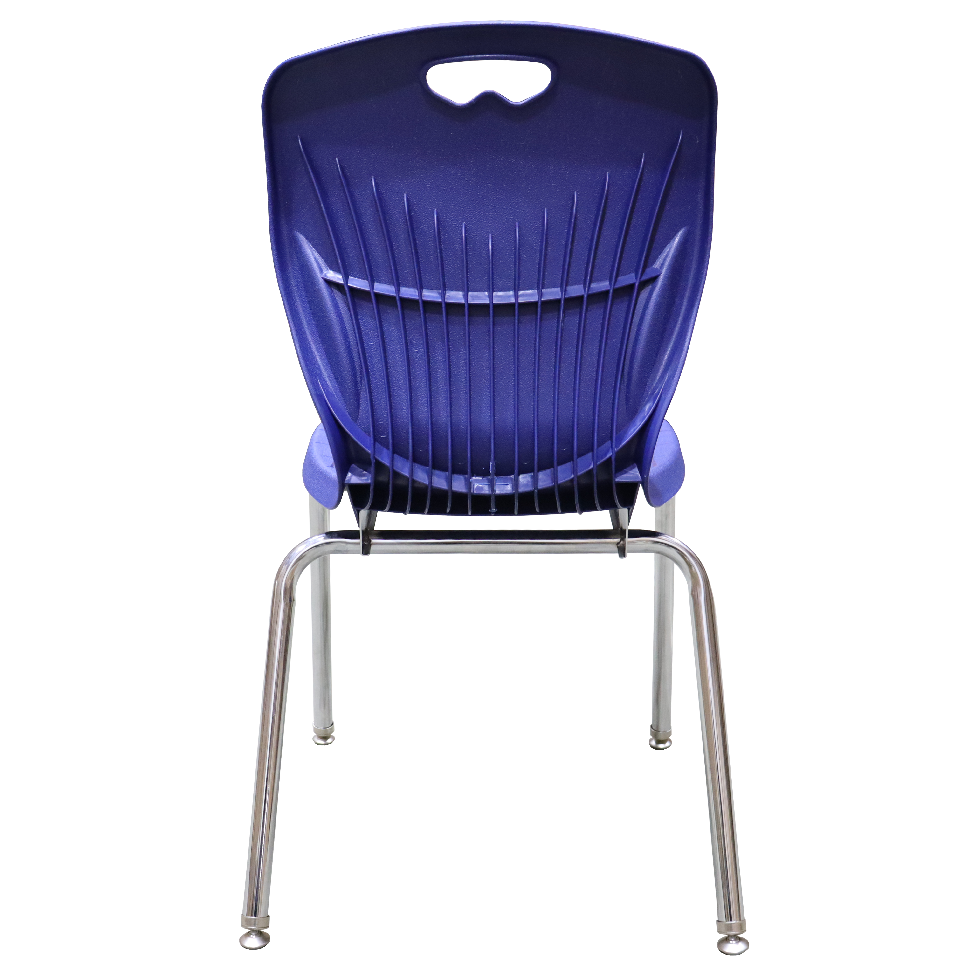 LeisureMod 10-pc. Student Chair in Polypropylene Seat and Chrome Steel