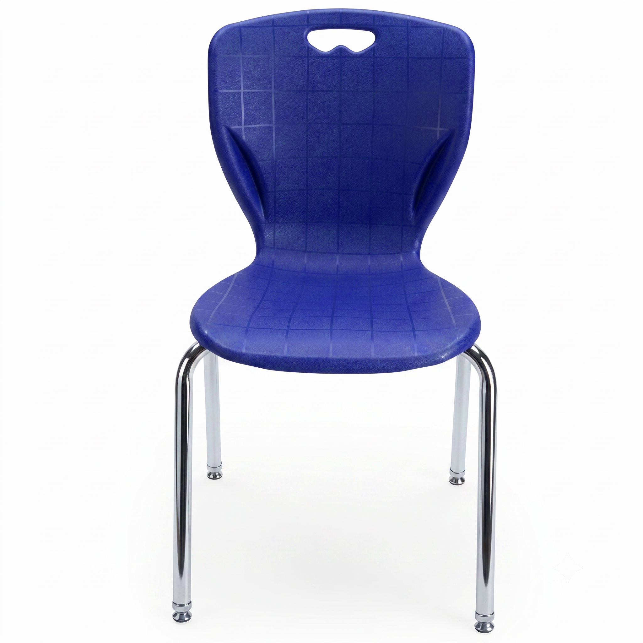 LeisureMod 10-pc. Student Chair in Polypropylene Seat and Chrome Steel