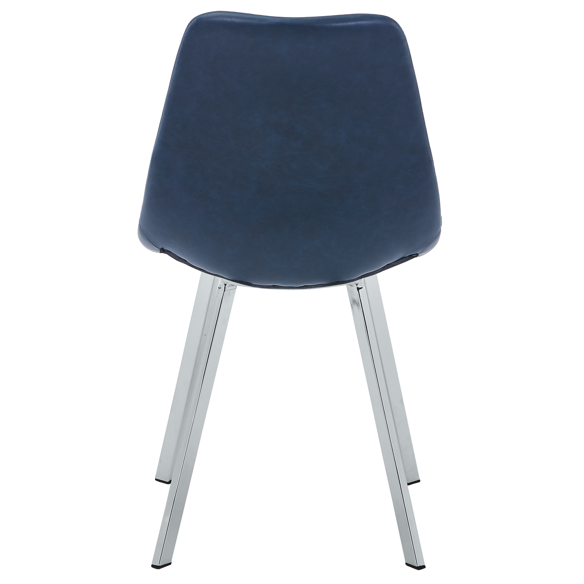 Markley Leather Dining Chair With Steel Legs