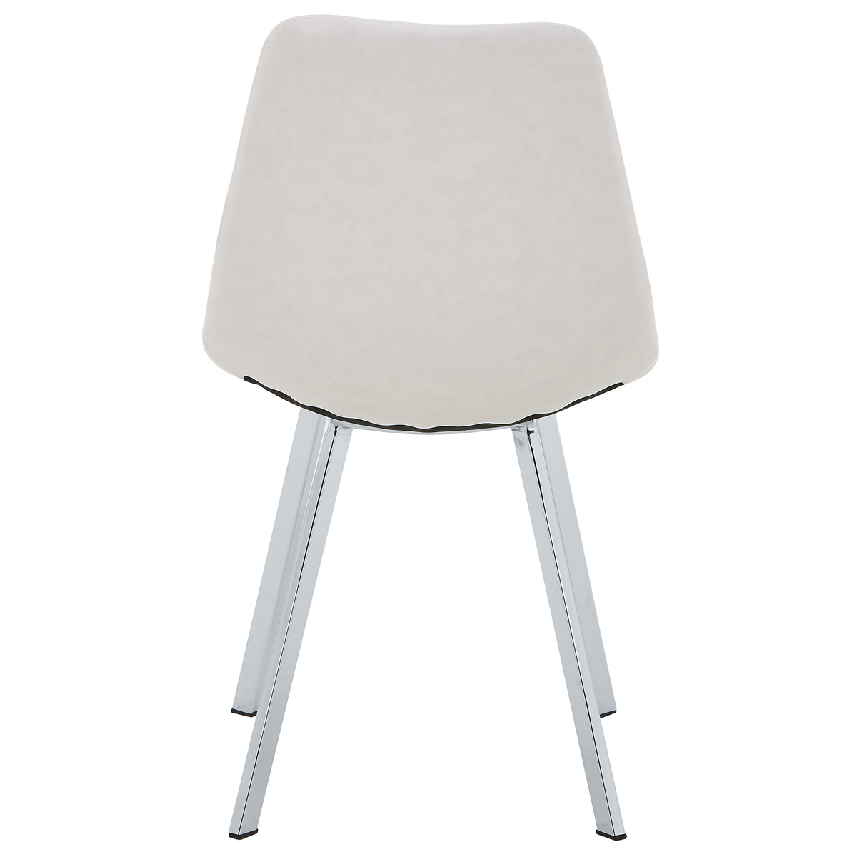 Markley Leather Dining Chair With Steel Legs