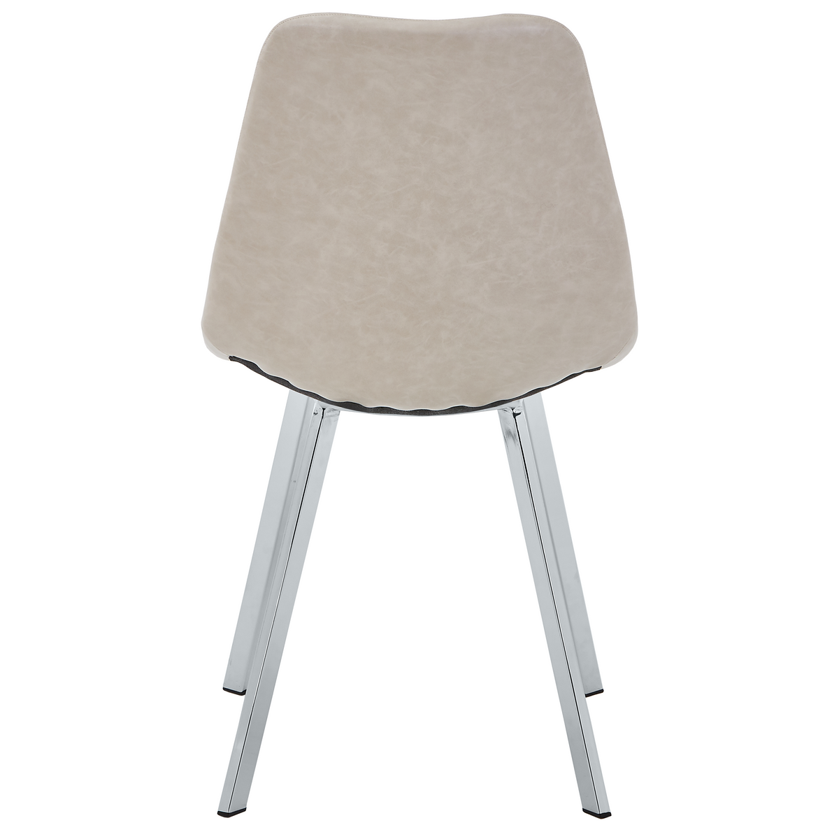 Markley Leather Dining Chair With Steel Legs
