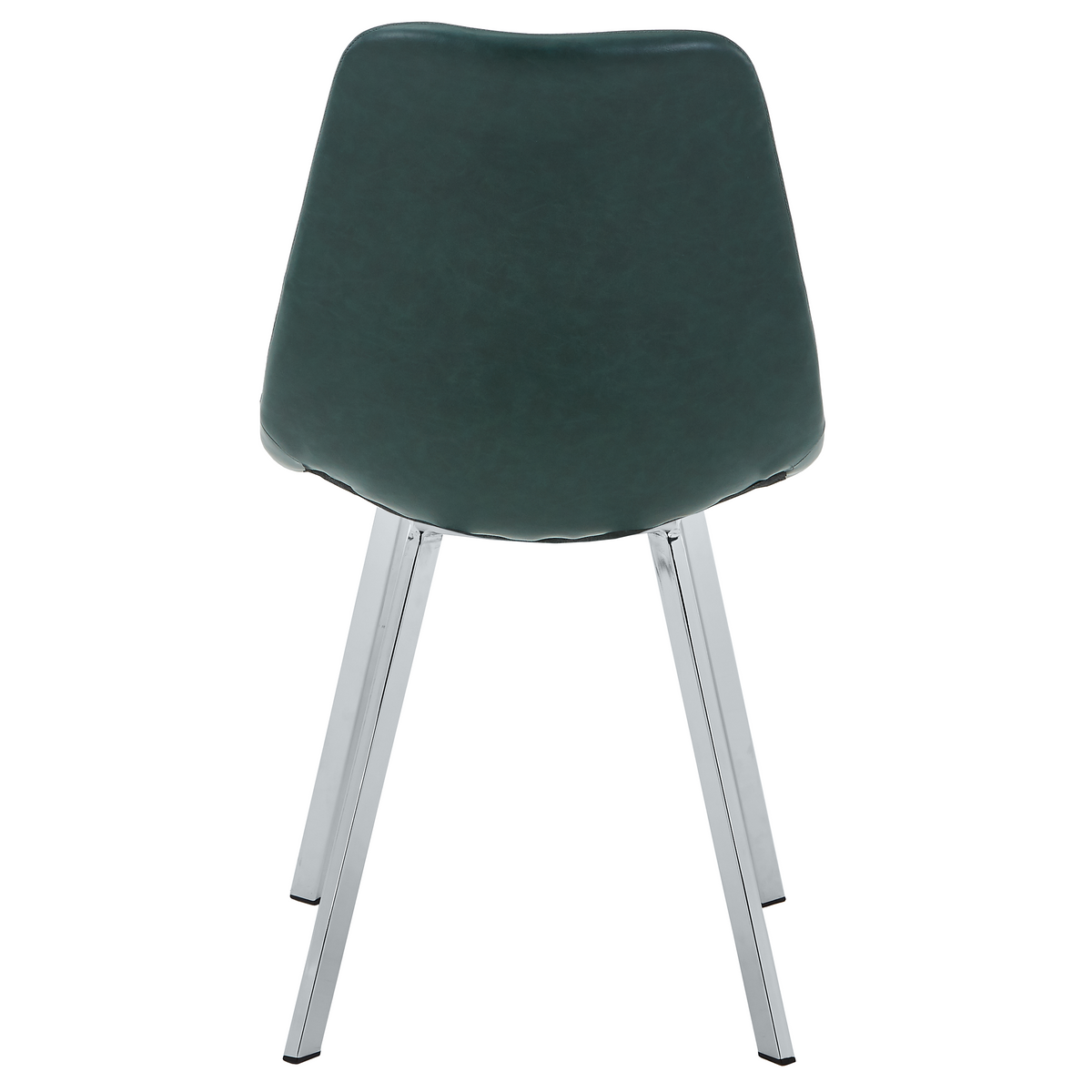 Markley Leather Dining Chair With Steel Legs