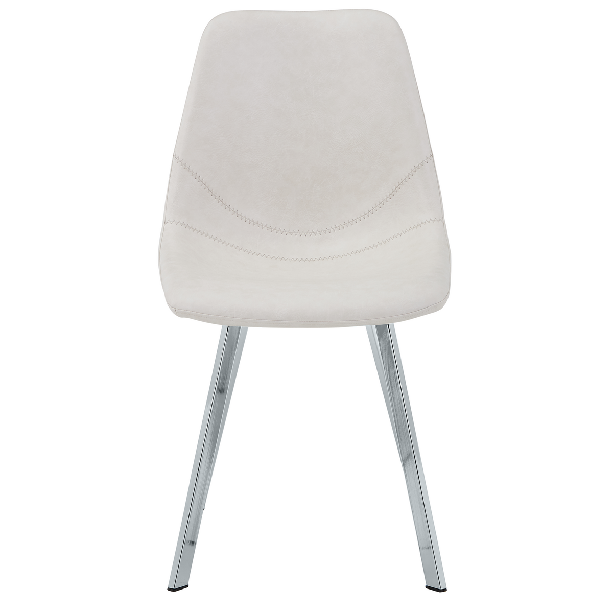 Markley Leather Dining Chair With Steel Legs