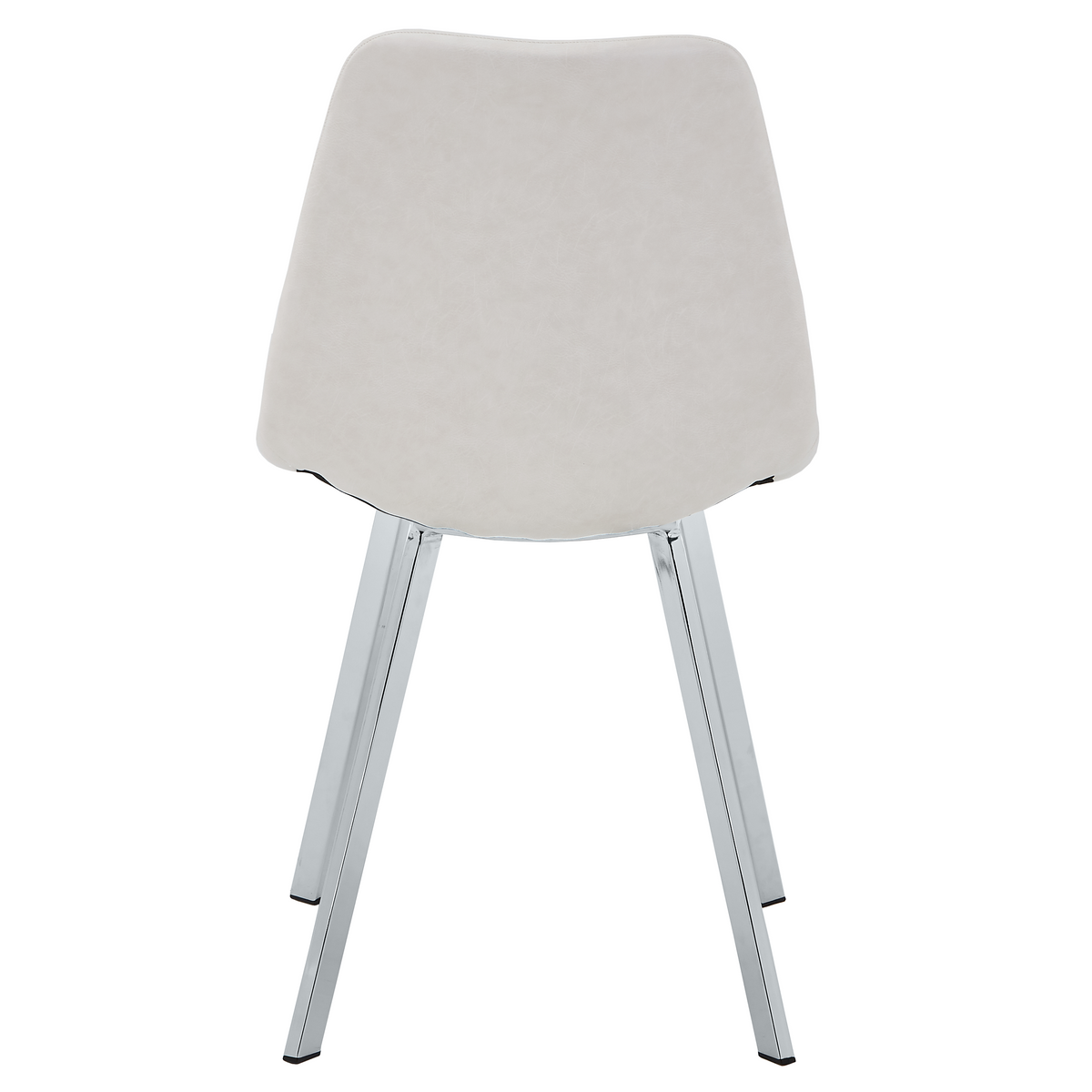 Markley Leather Dining Chair With Steel Legs