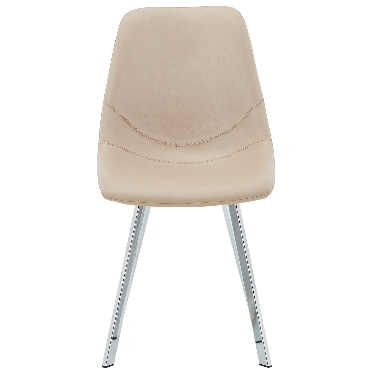 Markley Leather Dining Chair With Steel Legs
