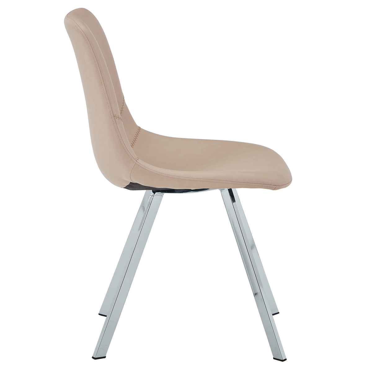 Markley Leather Dining Chair With Steel Legs