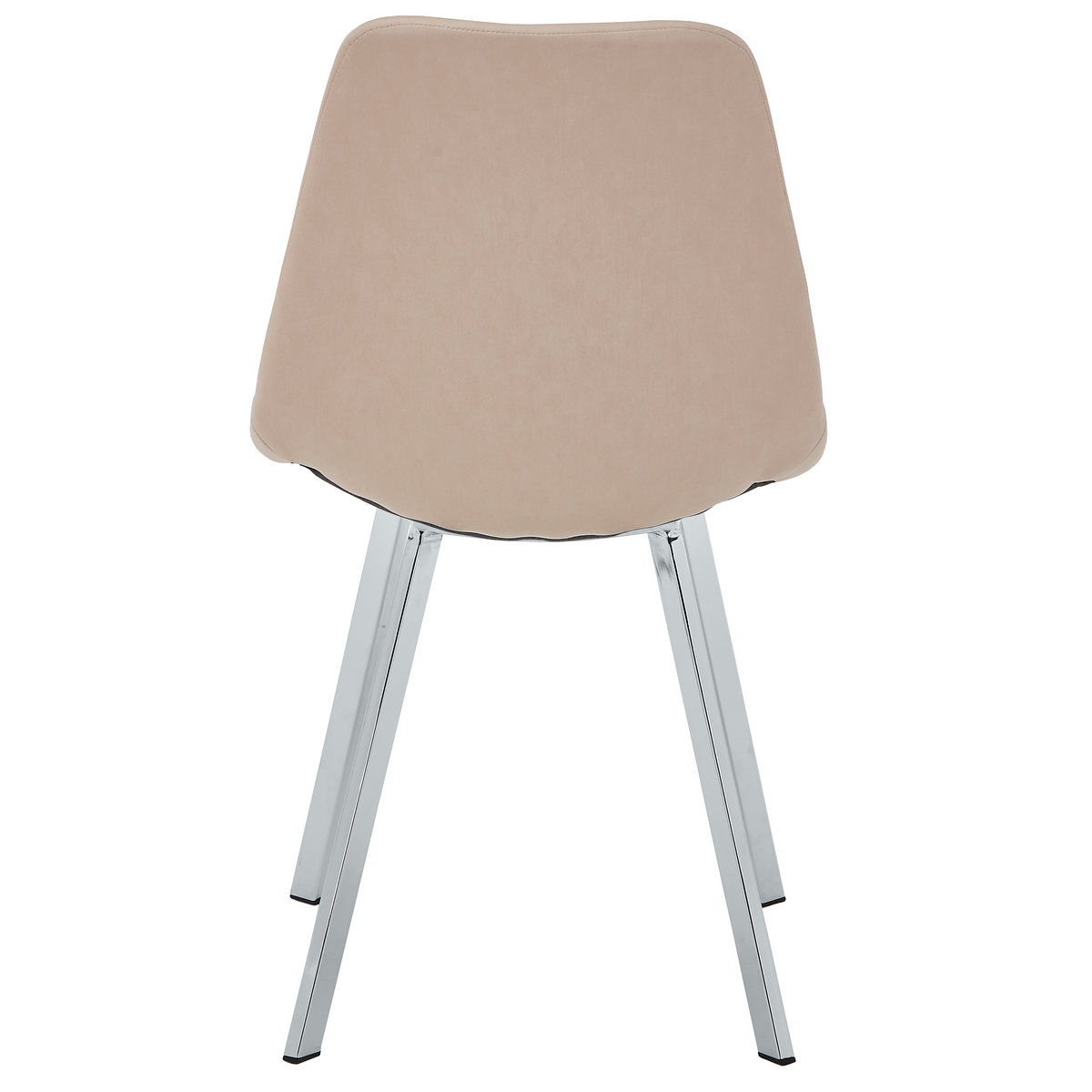 Markley Leather Dining Chair With Steel Legs