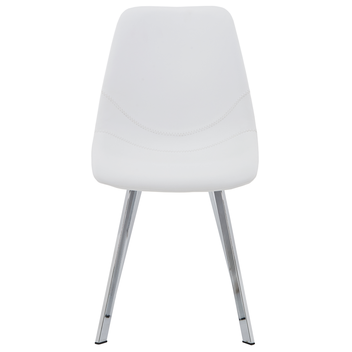 Markley Leather Dining Chair With Steel Legs