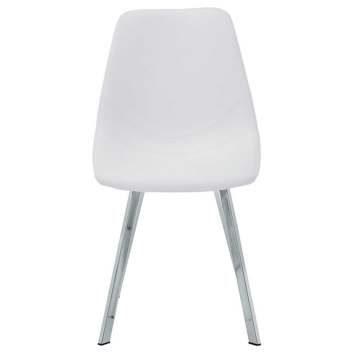 Markley Leather Dining Chair With Steel Legs