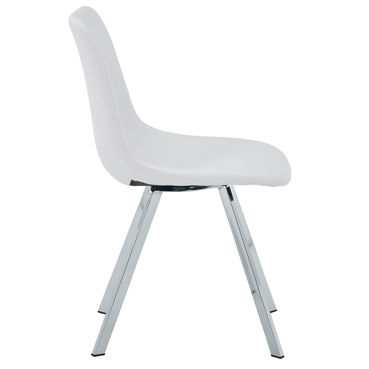 Markley Leather Dining Chair With Steel Legs