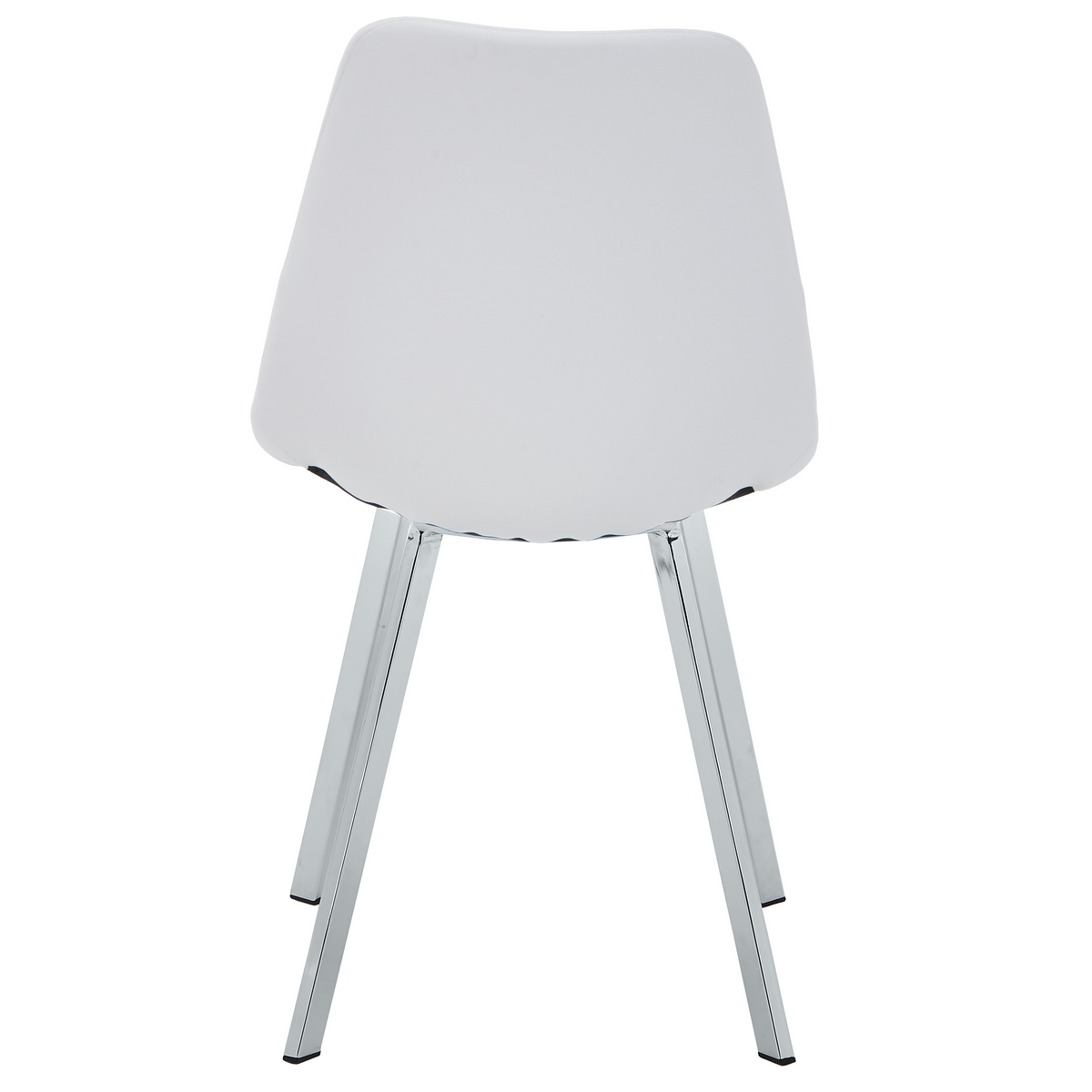 Markley Leather Dining Chair With Steel Legs