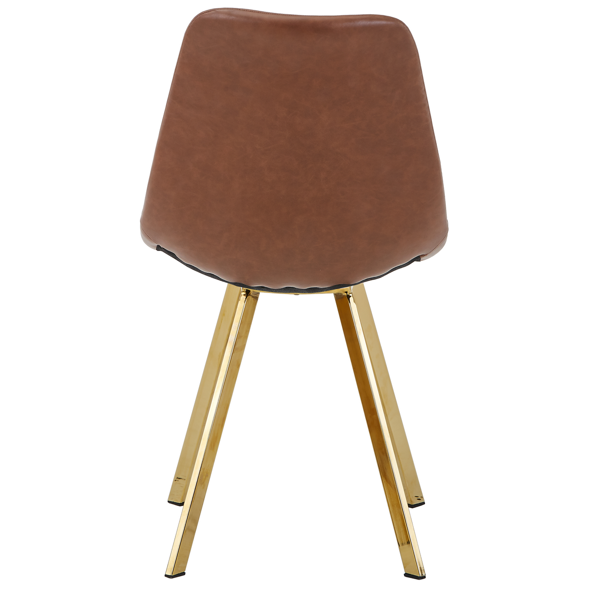 Markley Leather Dining Chair With Steel Legs