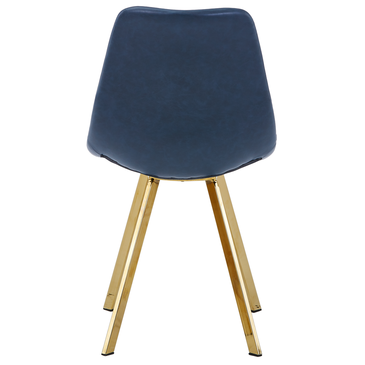 Markley Leather Dining Chair With Steel Legs