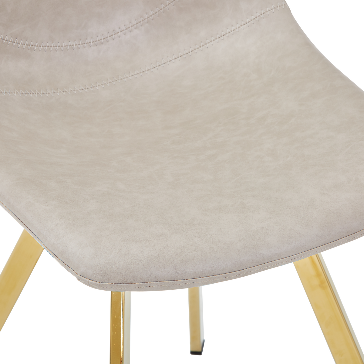 Markley Leather Dining Chair With Steel Legs