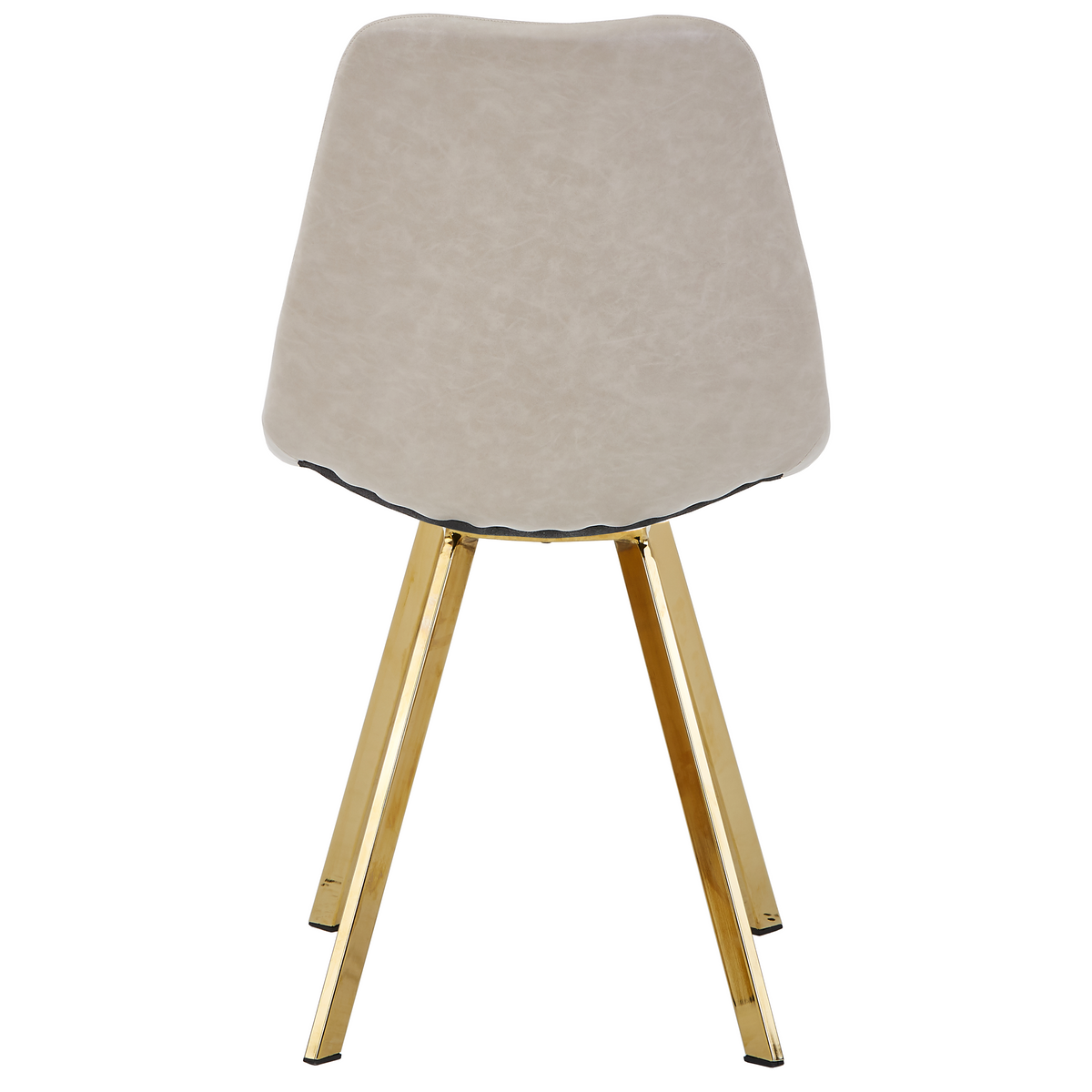 Markley Leather Dining Chair With Steel Legs