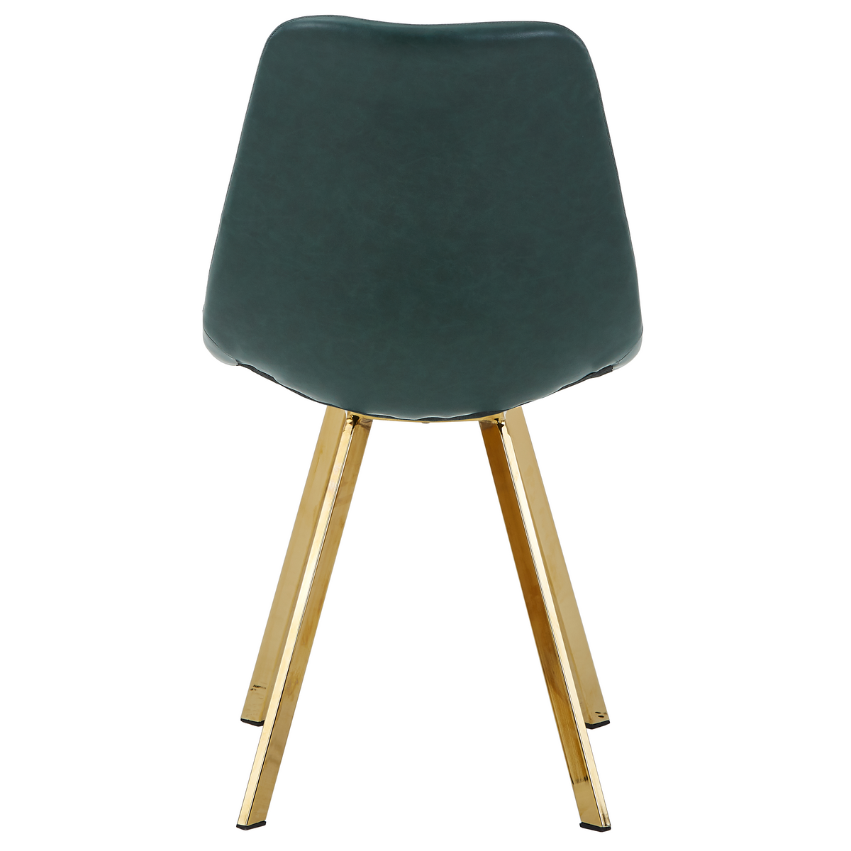 Markley Leather Dining Chair With Steel Legs
