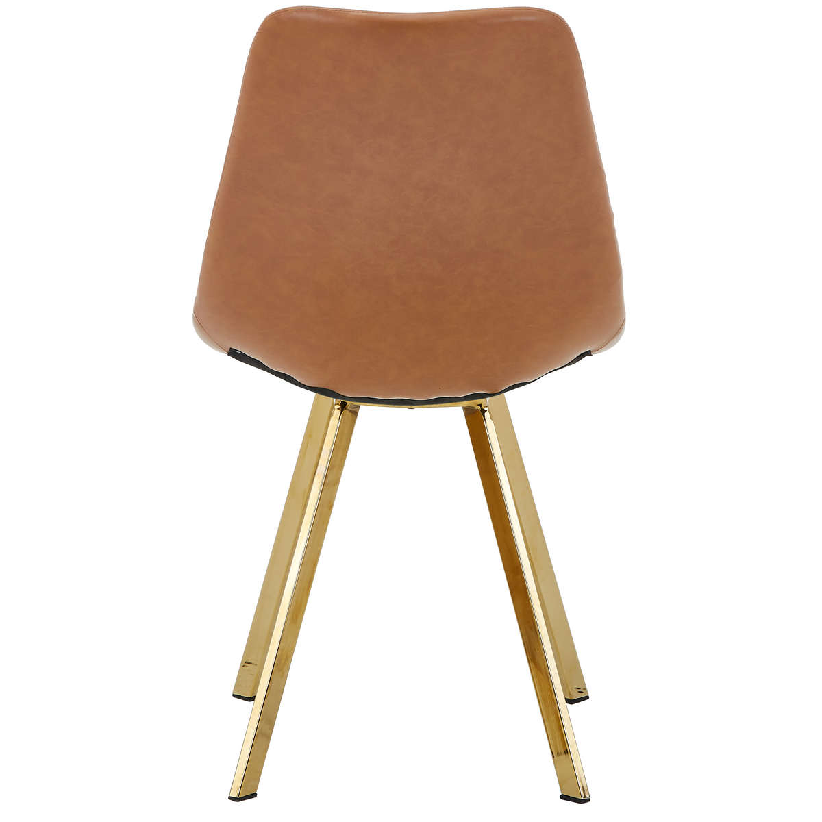 Markley Leather Dining Chair With Steel Legs