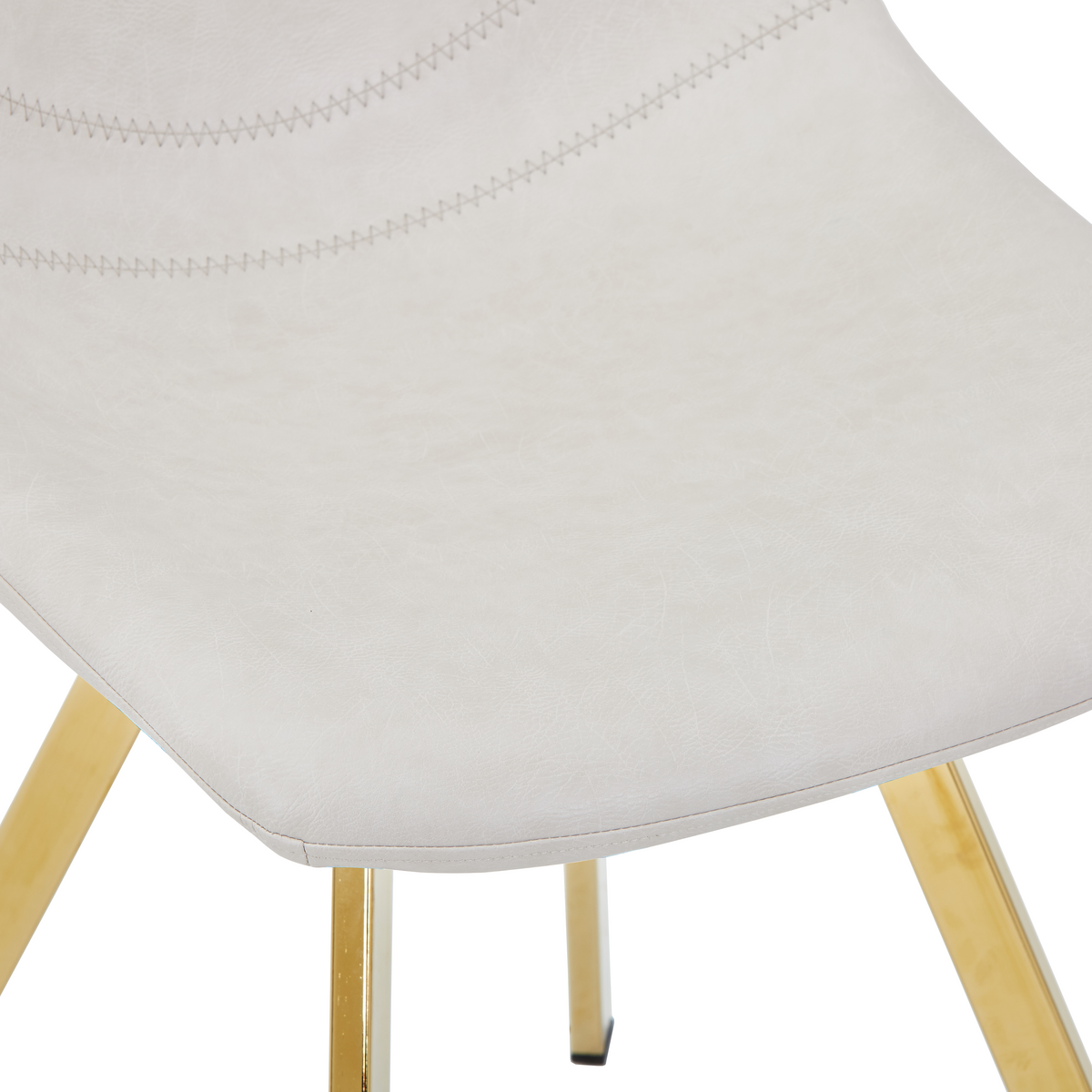 Markley Leather Dining Chair With Steel Legs