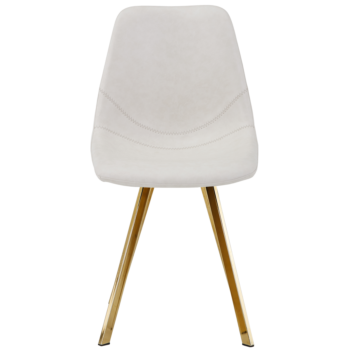 Markley Leather Dining Chair With Steel Legs