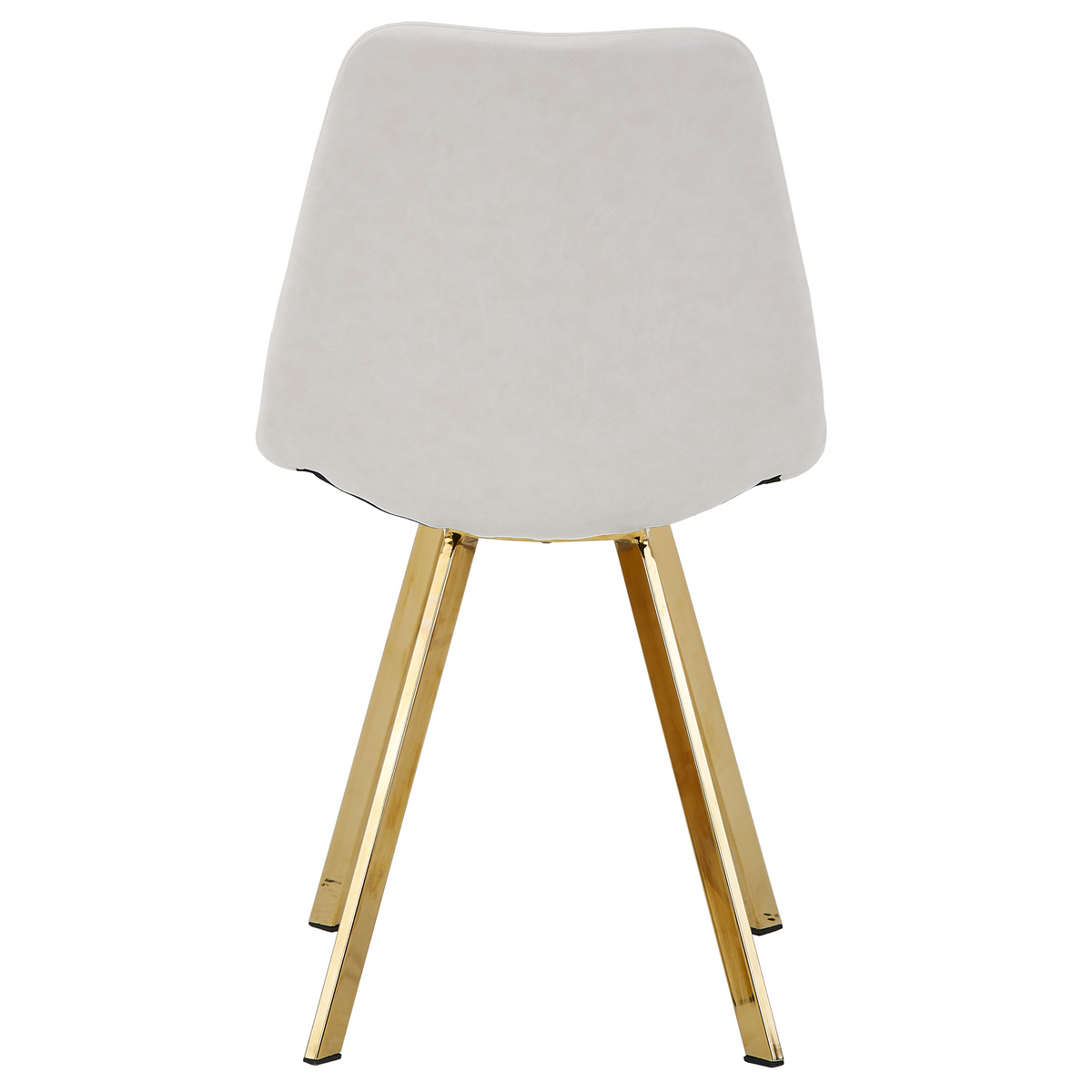 Markley Leather Dining Chair With Steel Legs