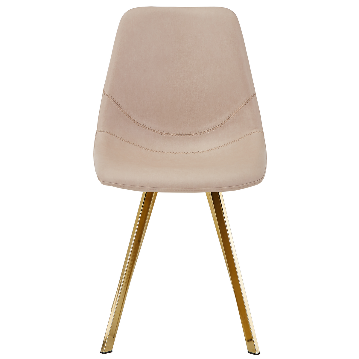 Markley Leather Dining Chair With Steel Legs