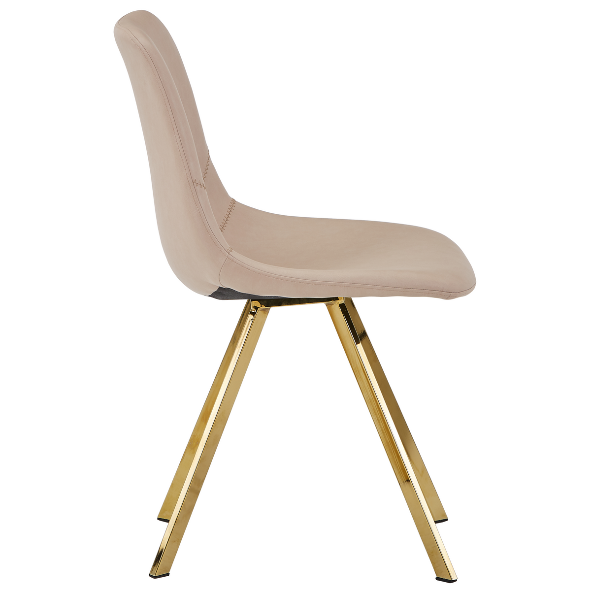 Markley Leather Dining Chair With Steel Legs