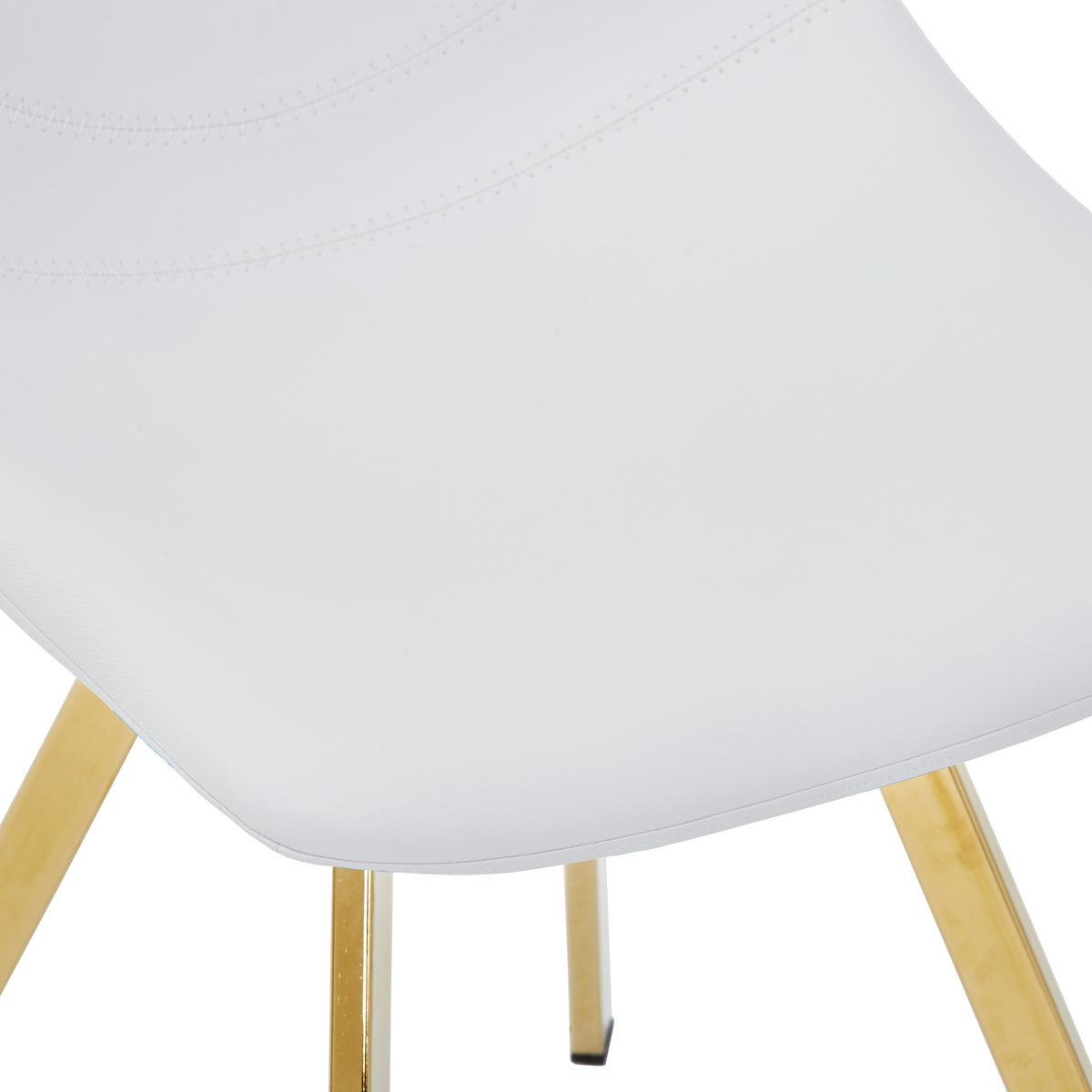 Markley Leather Dining Chair With Steel Legs